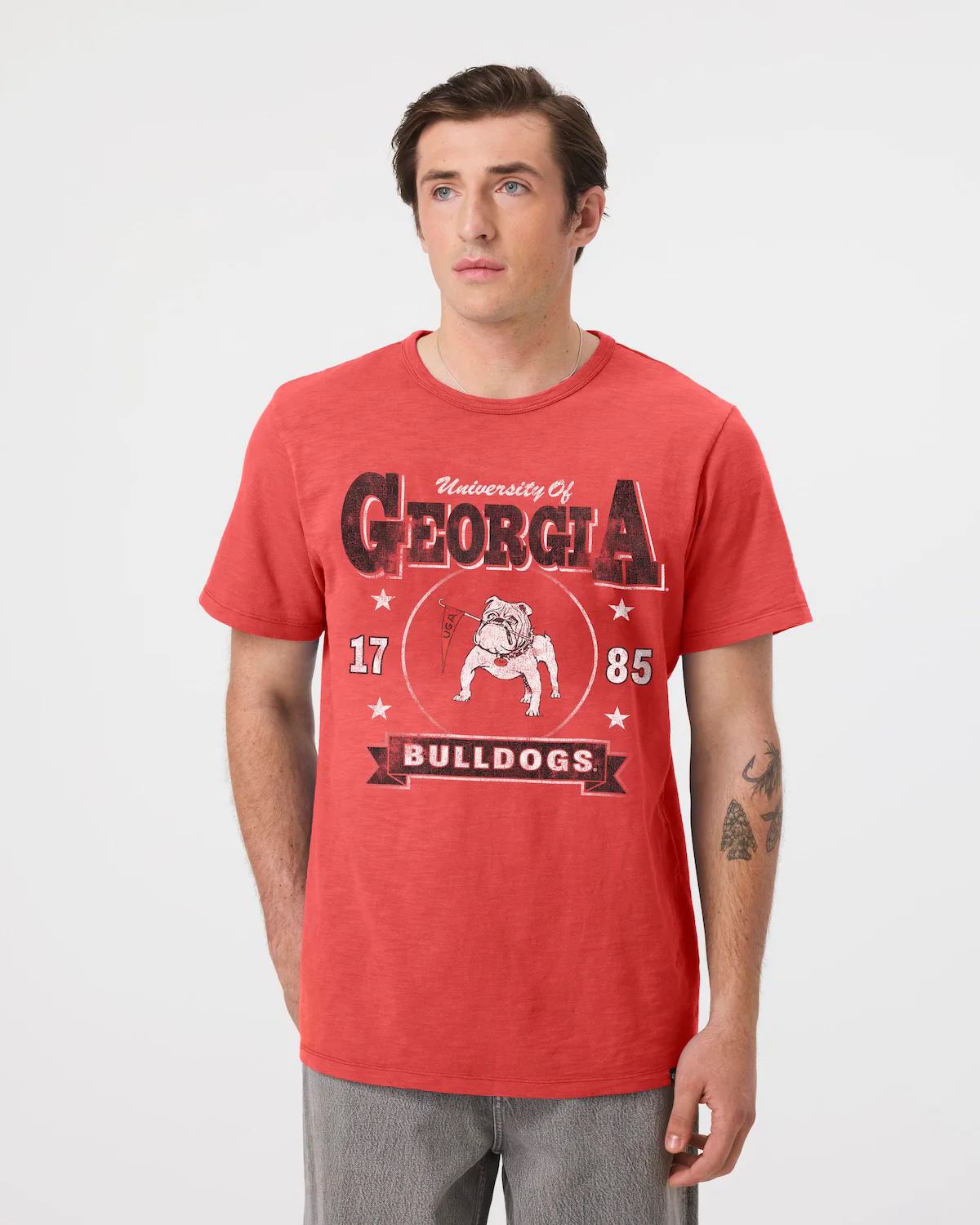 GEORGIA BULLDOGS VINTAGE HOLT HEAVY '47 SLUB TEE