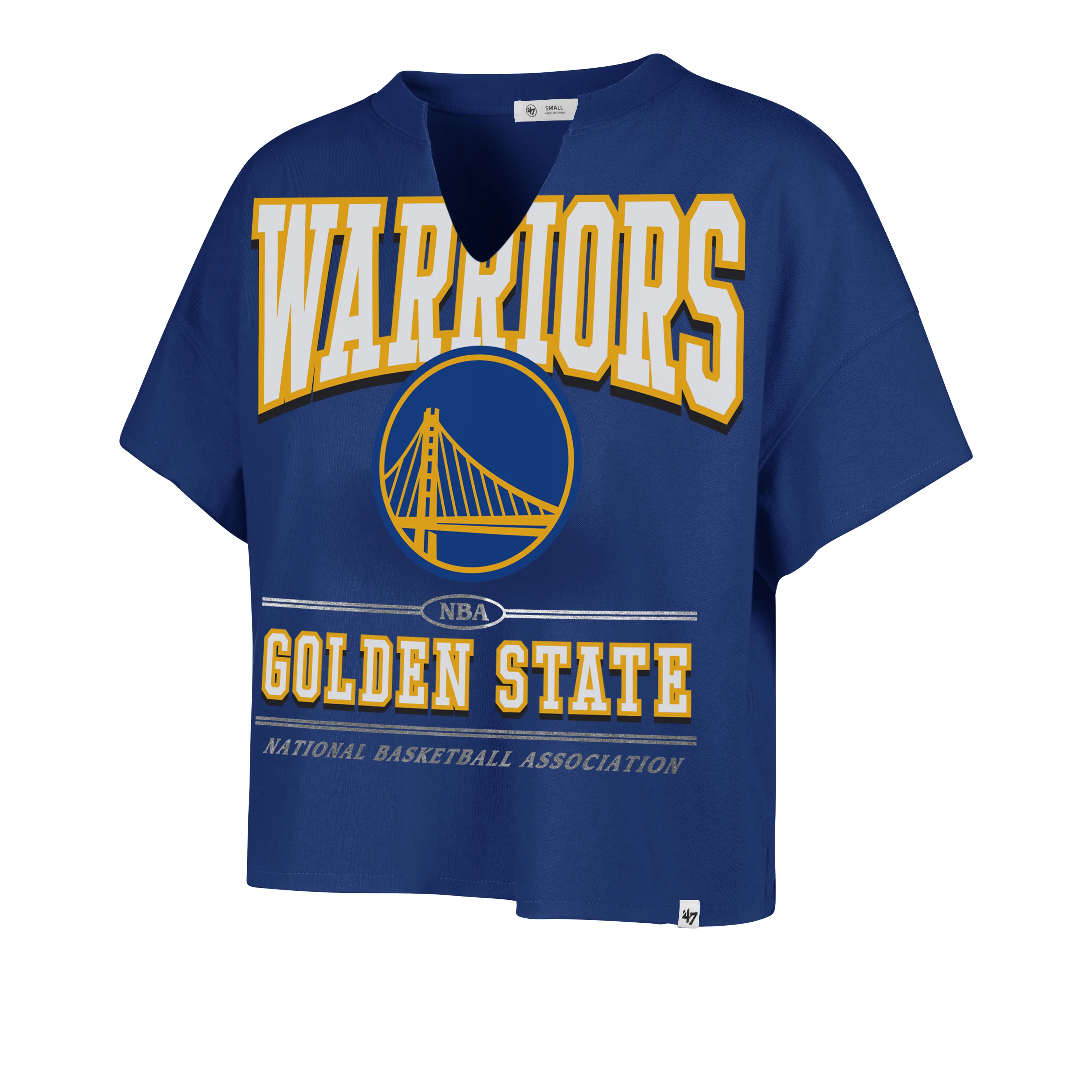 GOLDEN STATE WARRIORS ELATION OVERSIZED '47 NOTCH NECK TEE WOMENS