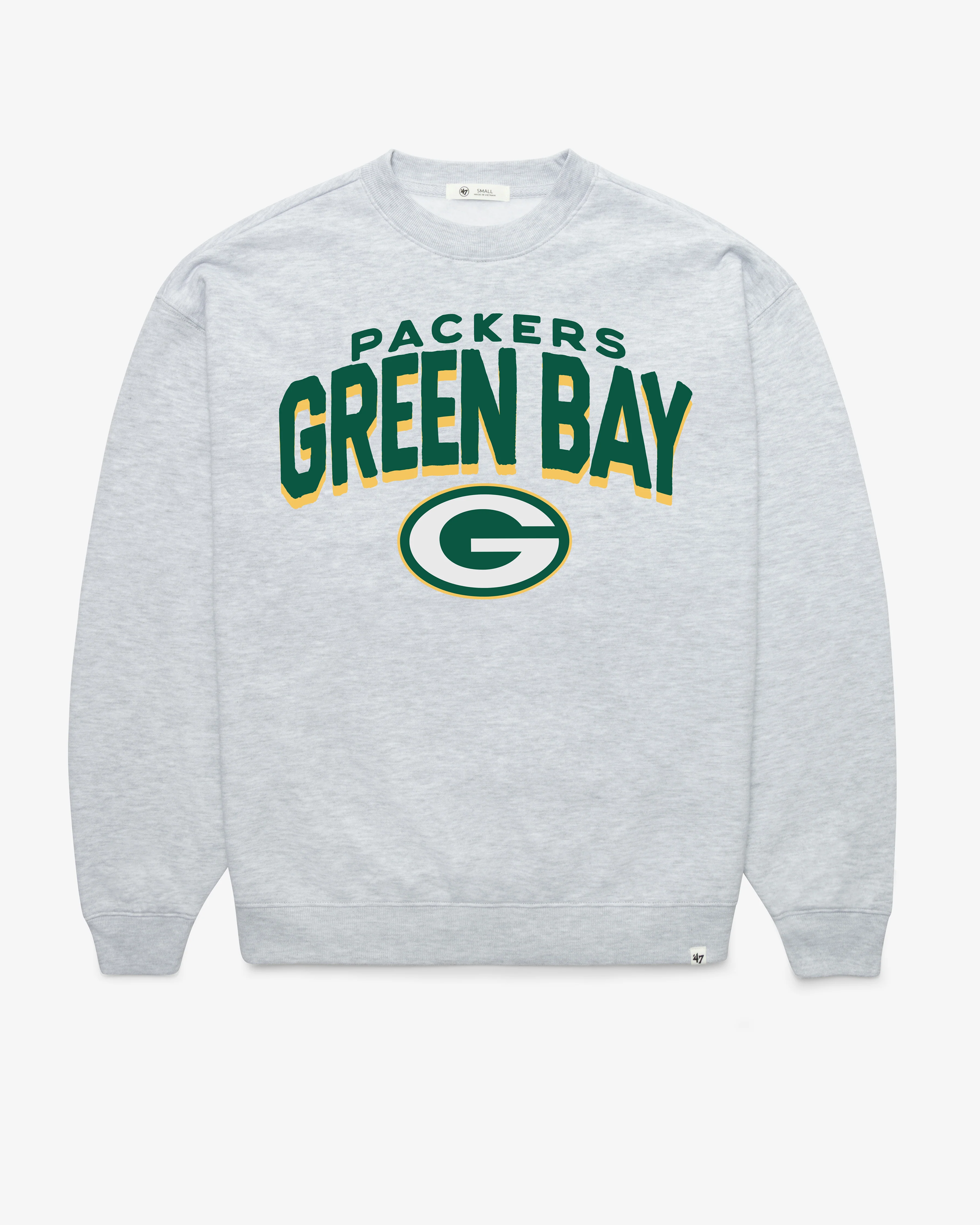 GREEN BAY PACKERS CAMPUS ARCH CLOUD '47 OVERSIZED CREW WOMENS