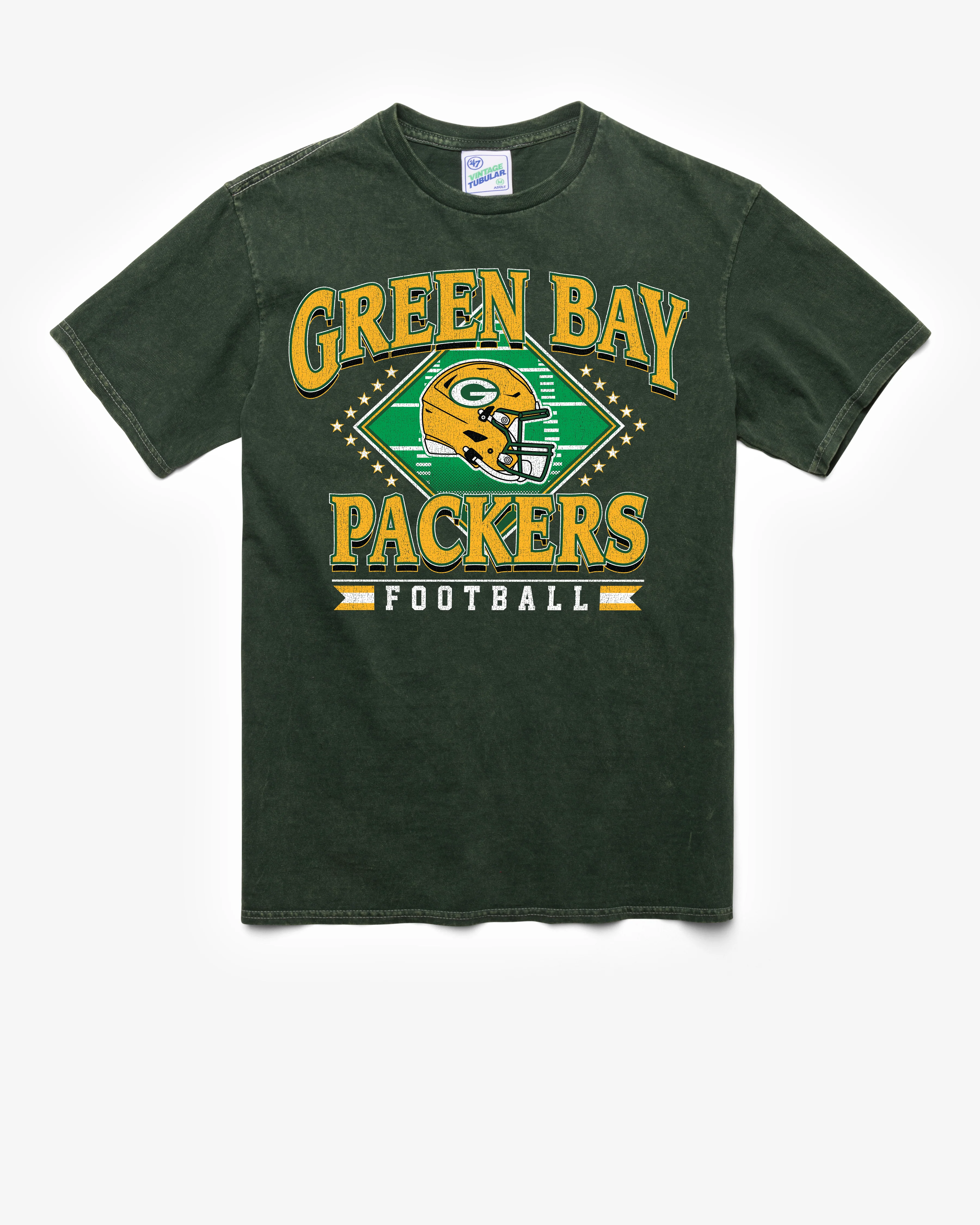 GREEN BAY PACKERS FIELD PASS VINTAGE '47 TUBULAR TEE