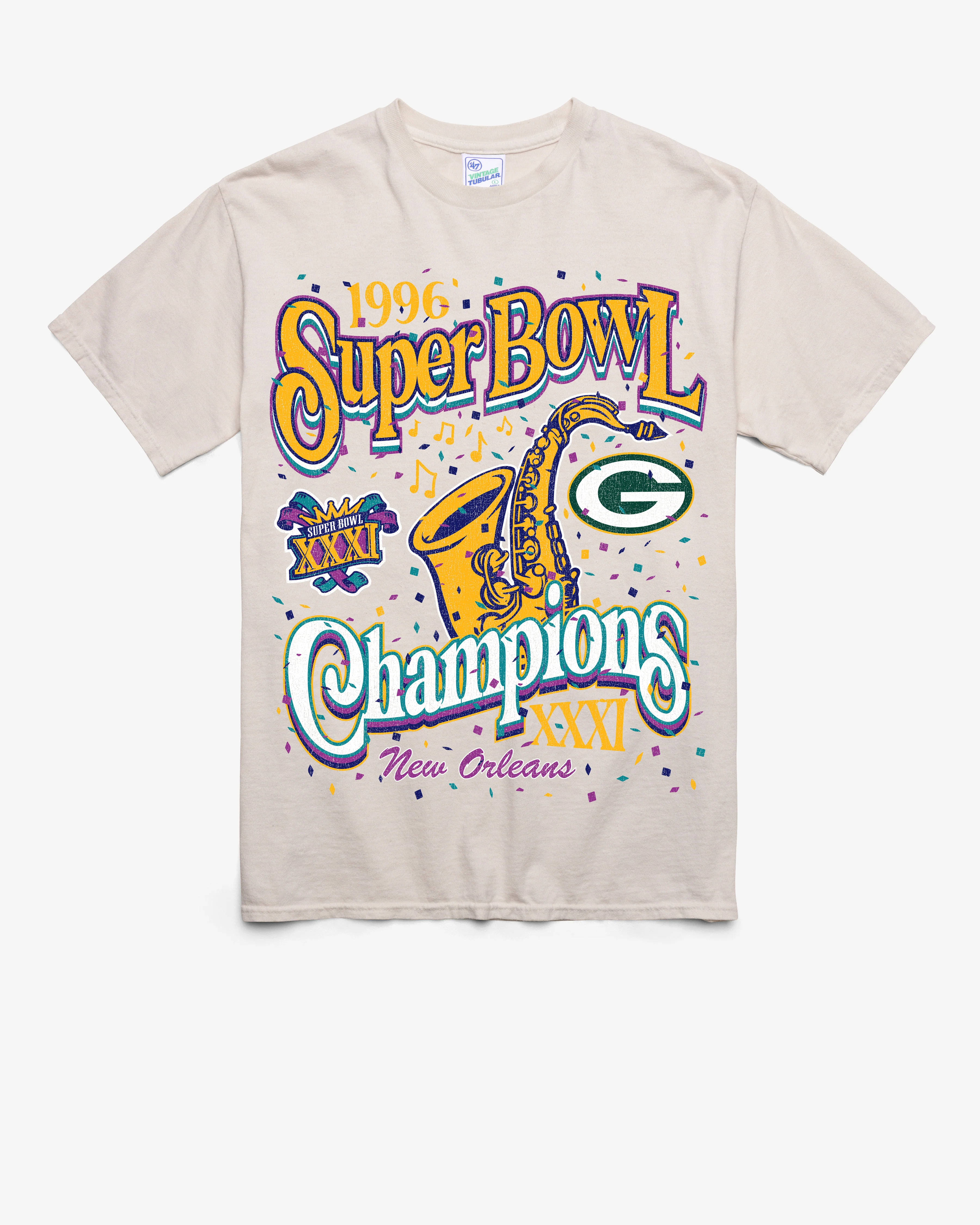GREEN BAY PACKERS GRIDIRON LOCKER VINTAGE '47 TUBULAR TEE