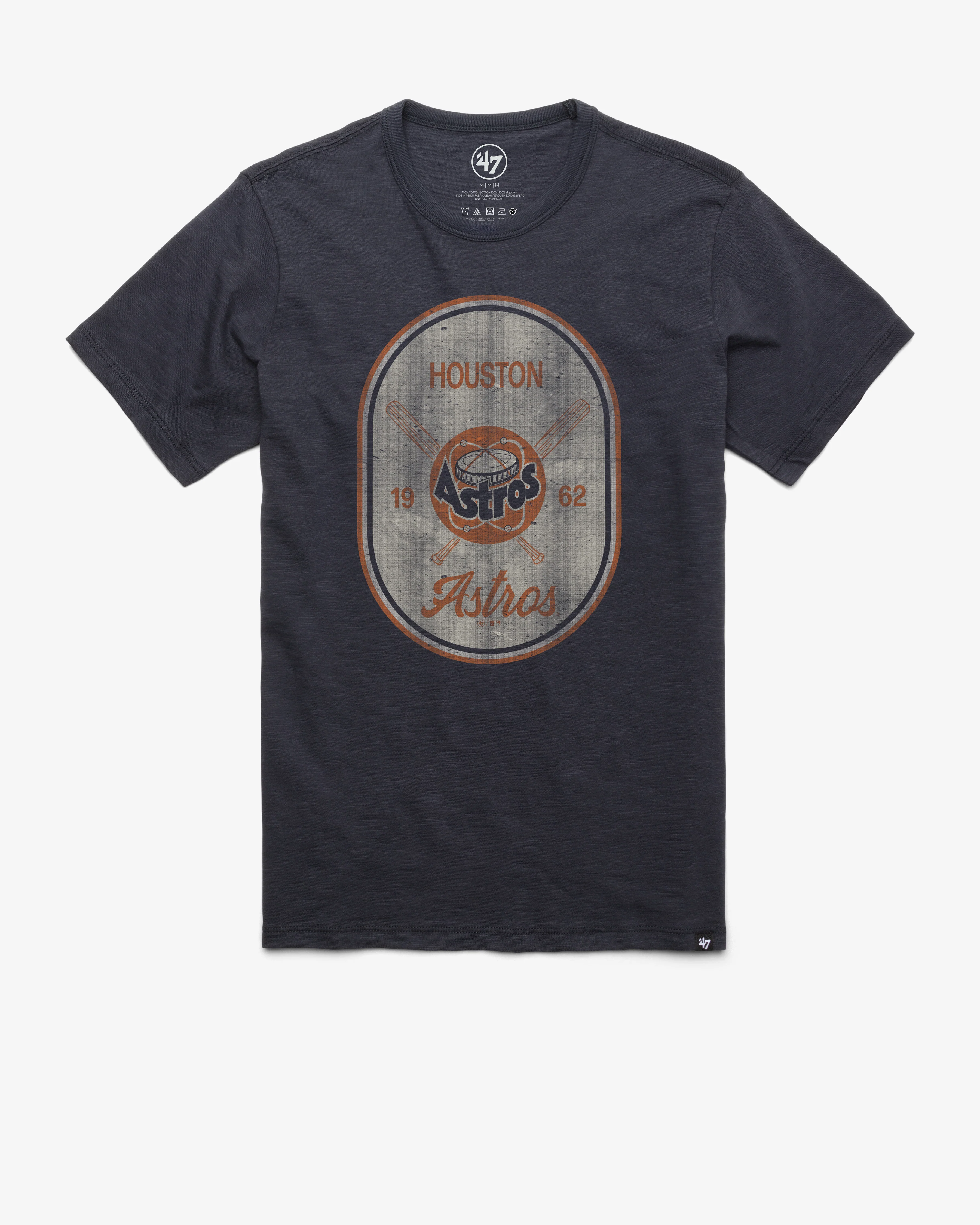 HOUSTON ASTROS COOPERSTOWN CROSS PATCH '47 SCRUM TEE