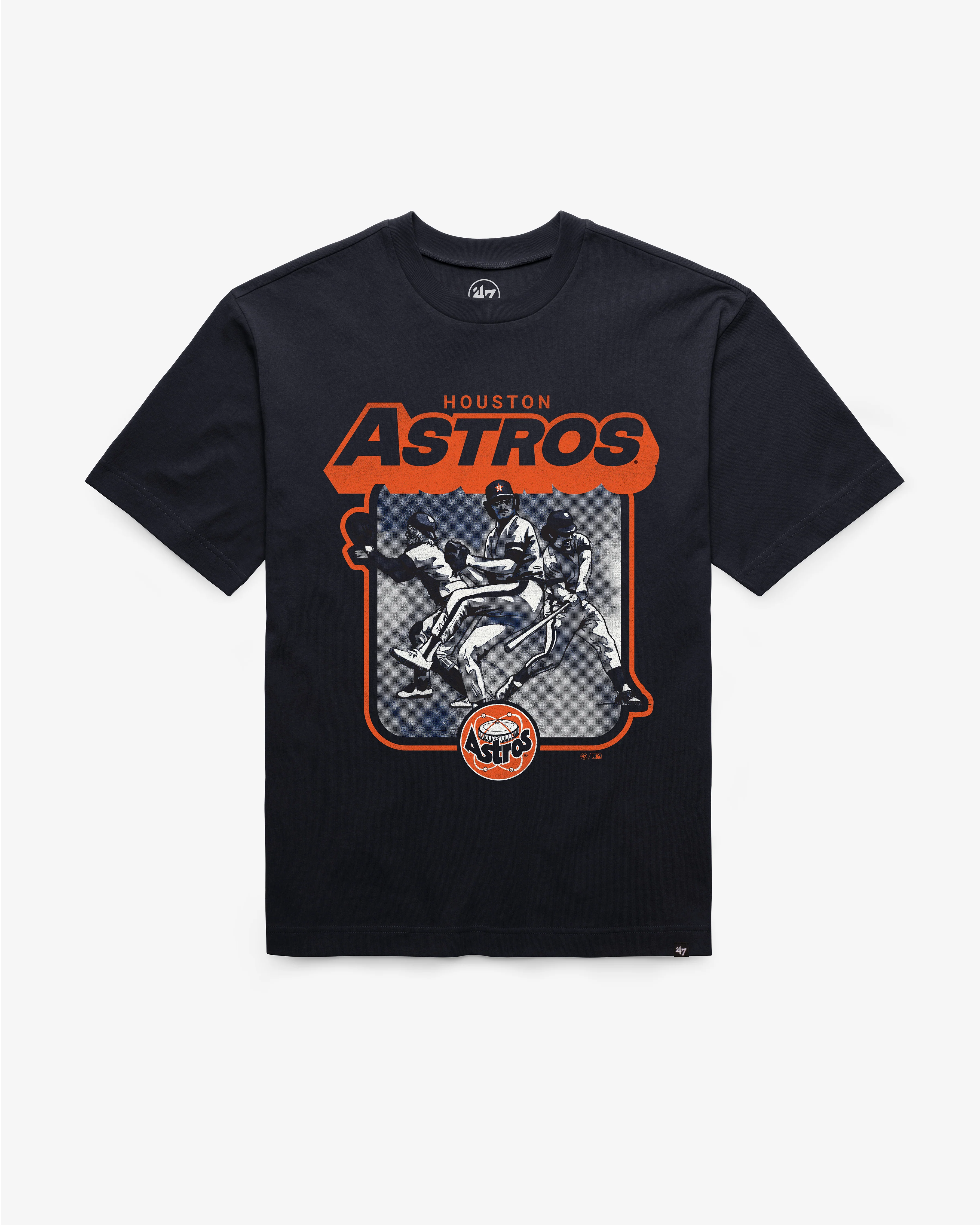 HOUSTON ASTROS COOPERSTOWN INFIELD FLY '47 FOUNDATION TEE