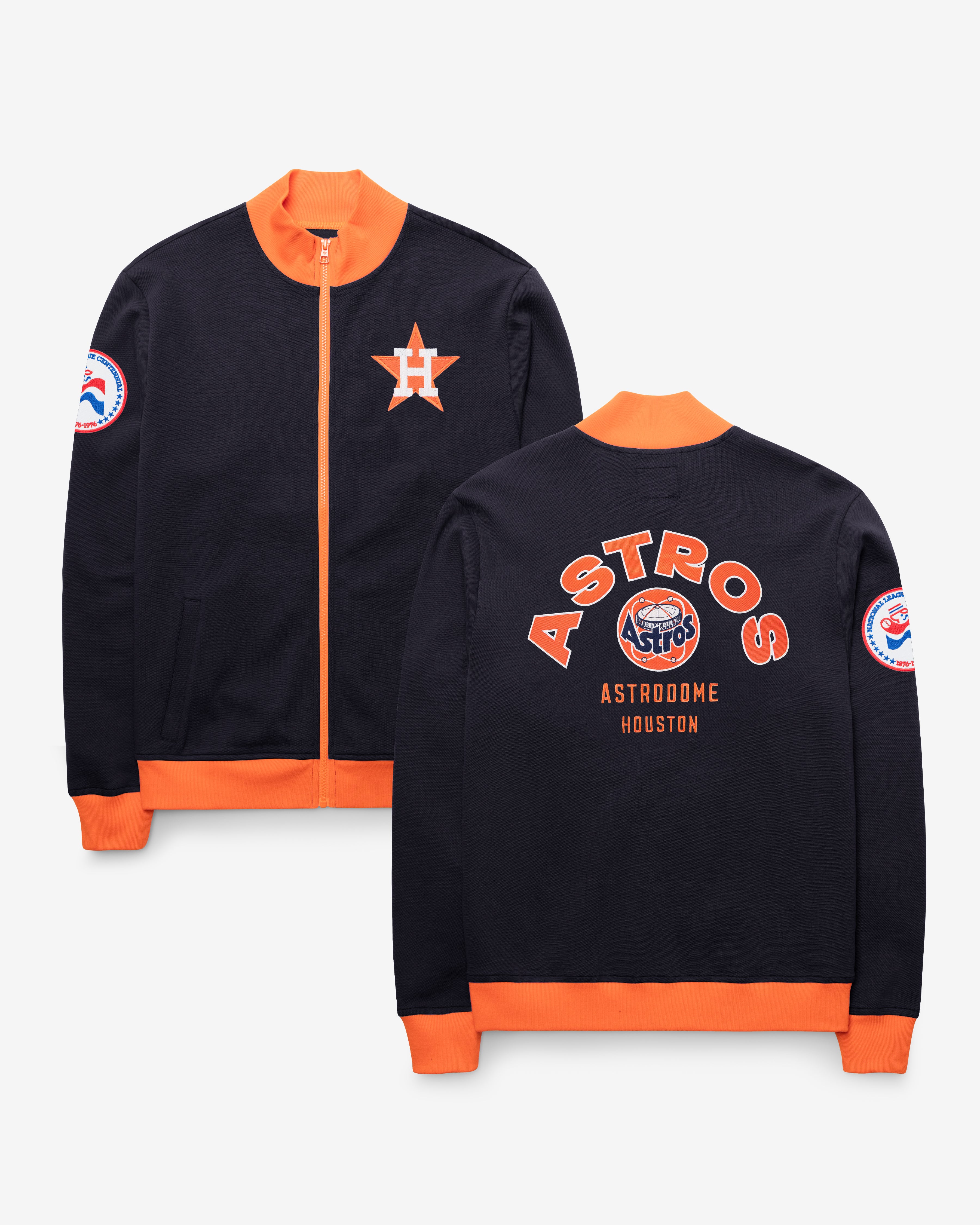 HOUSTON ASTROS COOPERSTOWN RELIEF PITCHER '47 PIQUE TRACK JACKET