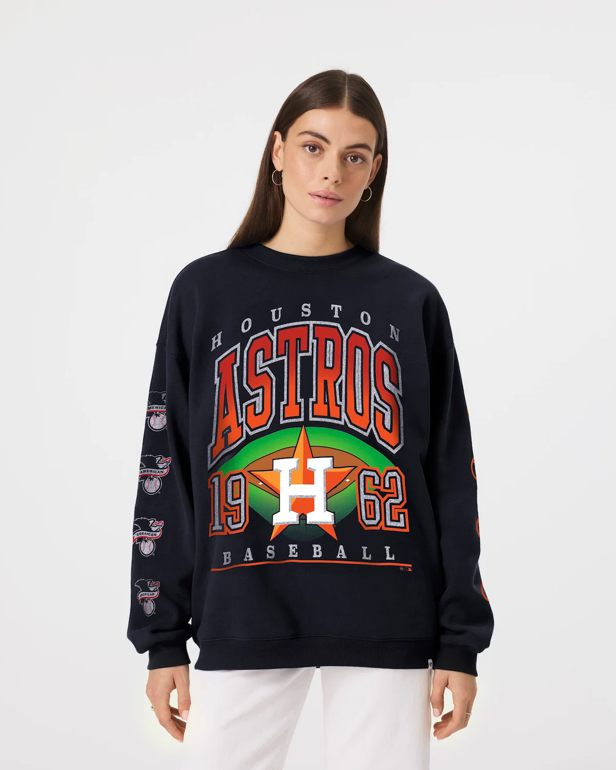 HOUSTON ASTROS GO BIG '47 OVERSIZED CREW WOMENS