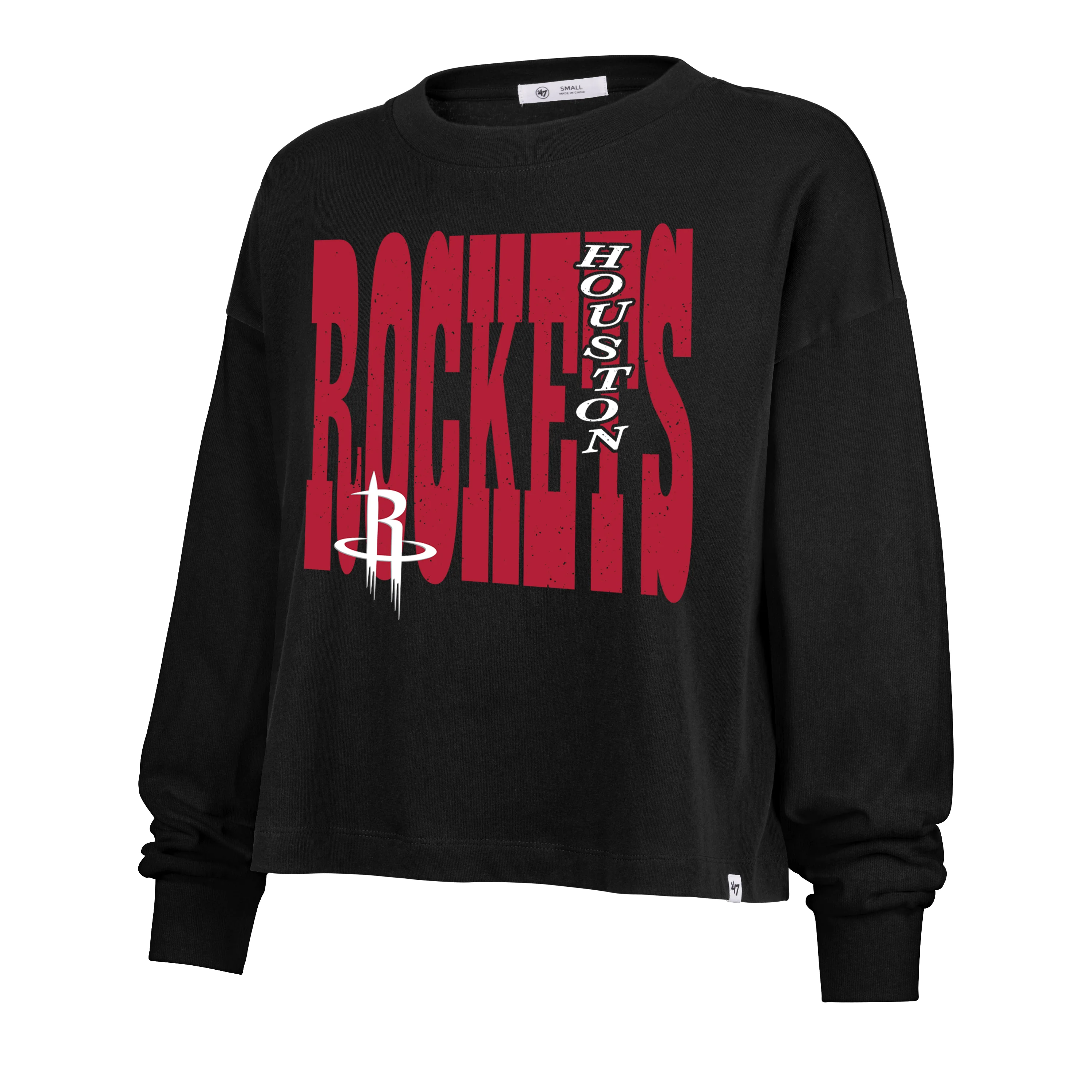 HOUSTON ROCKETS BOLD STACK '47 SYDNEY LONG SLEEVE TEE WOMENS