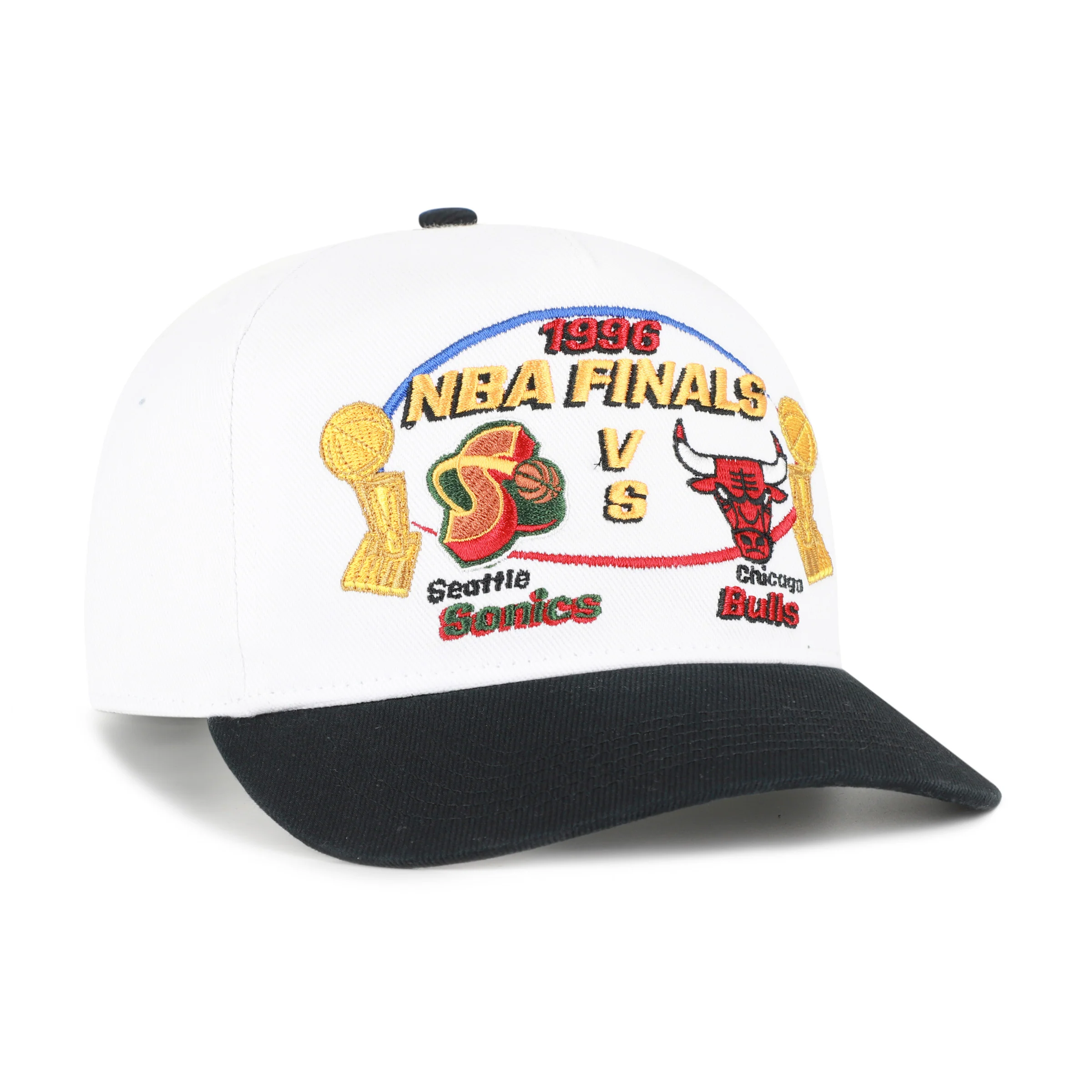 SEATTLE SONICS VS. CHICAGO BULLS NBA FINALS DUELING '47 HITCH - Image 3