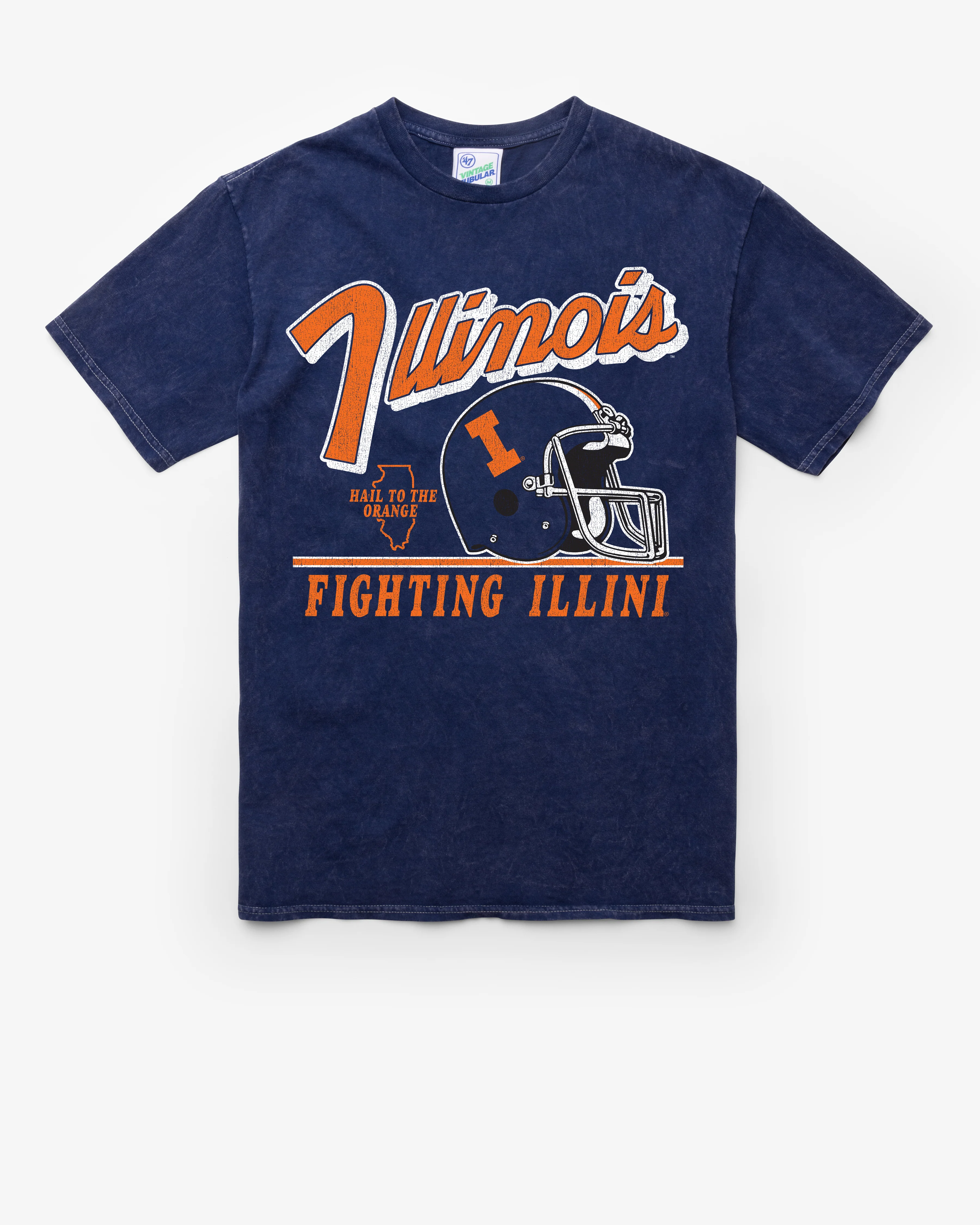ILLINOIS FIGHTING ILLINI VINTAGE FLY BY VINTAGE '47 TUBULAR TEE
