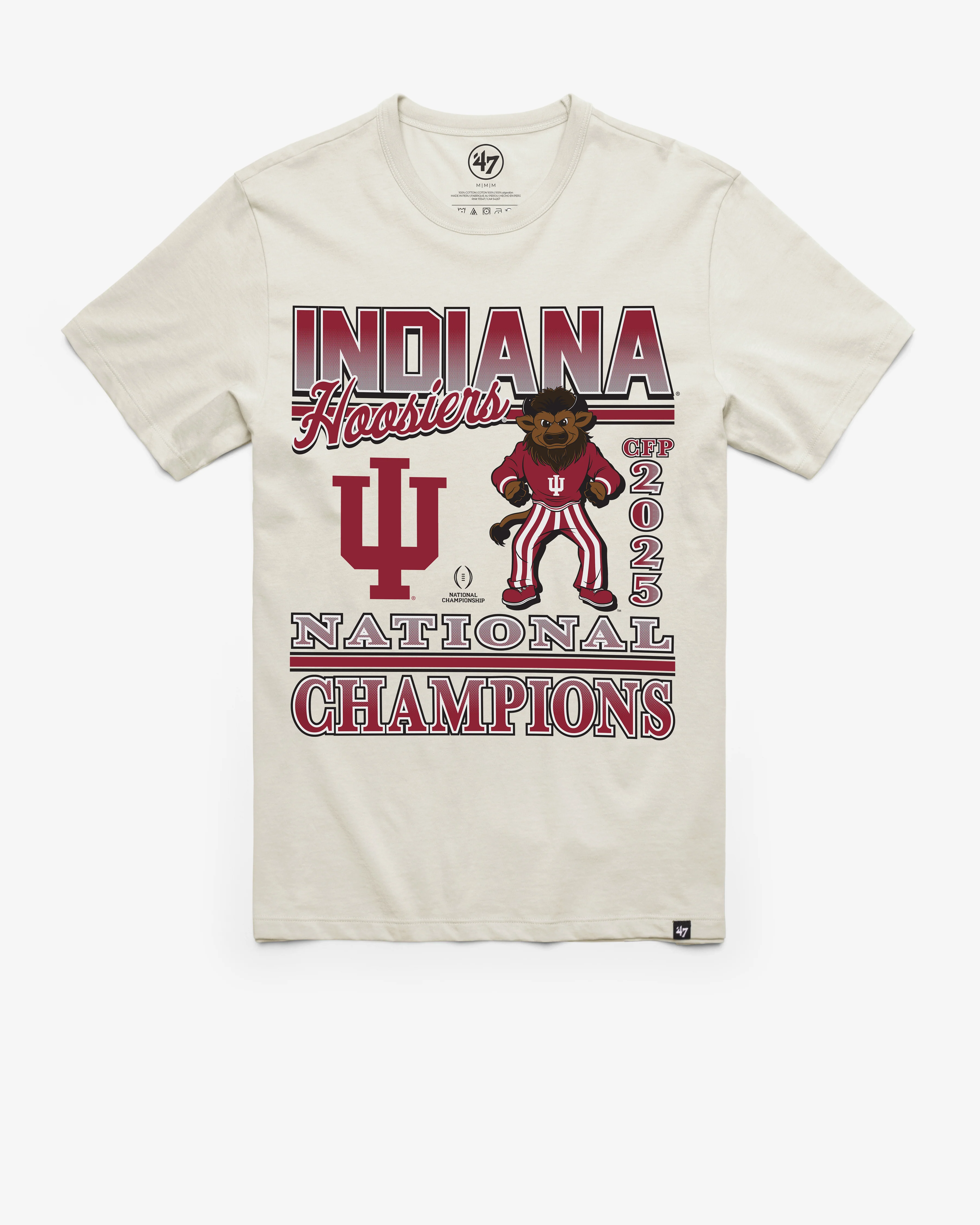 INDIANA HOOSIERS CFP NATIONAL CHAMPIONS '47 FRANKLIN TEE