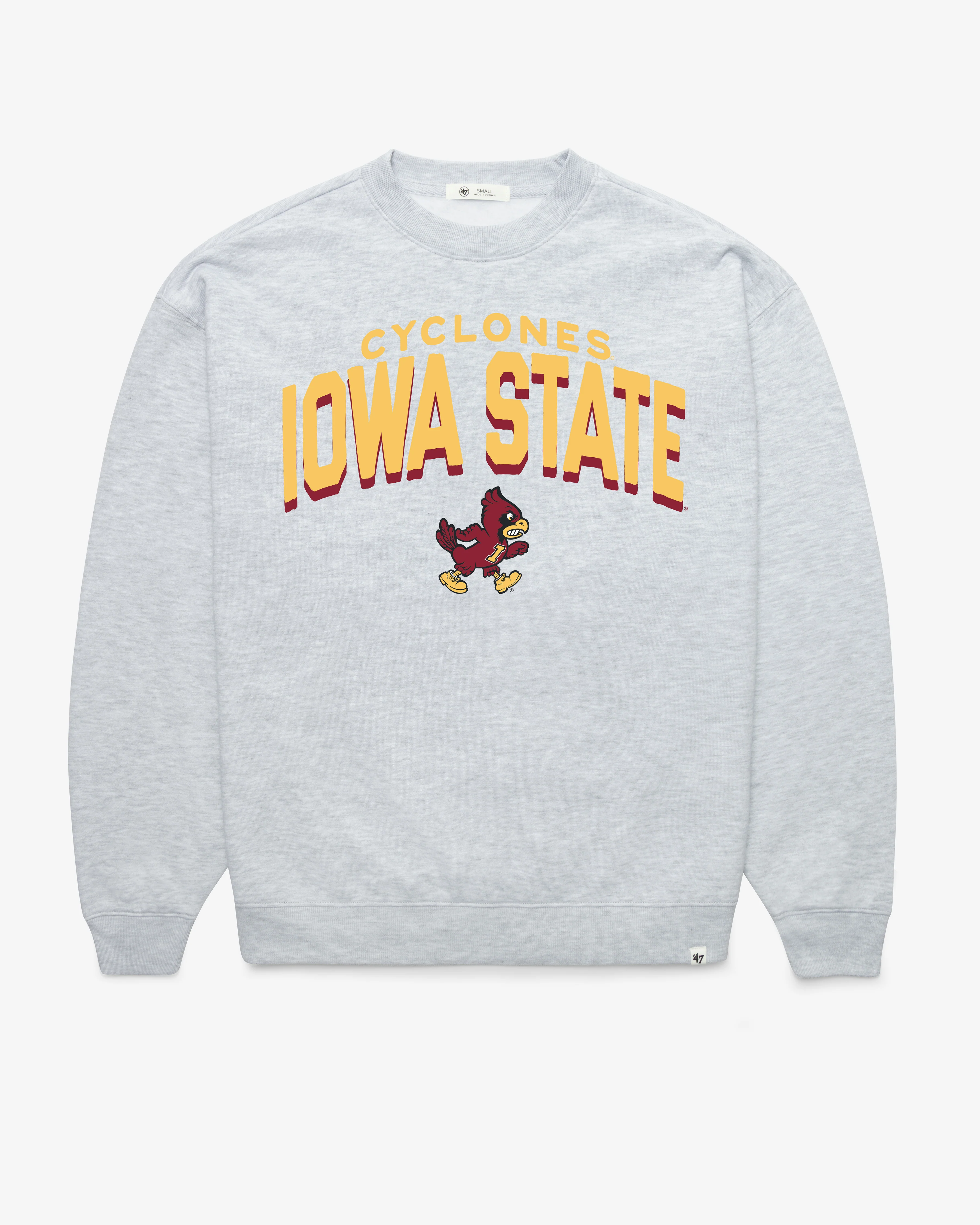 IOWA STATE CYCLONES VINTAGE CAMPUS ARCH CLOUD '47 OVERSIZED CREW WOMENS