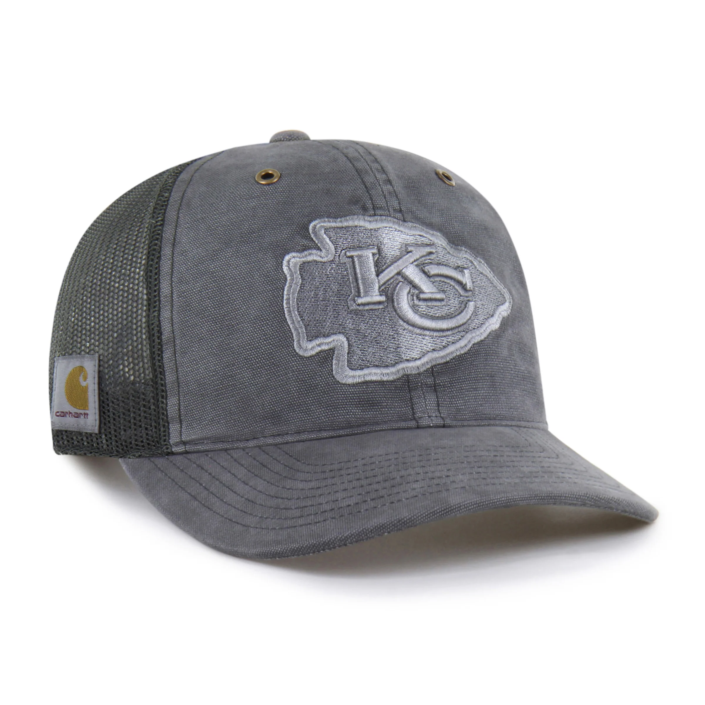 KANSAS CITY CHIEFS CARHARTT DYED '47 TRUCKER RF RELAXED FIT