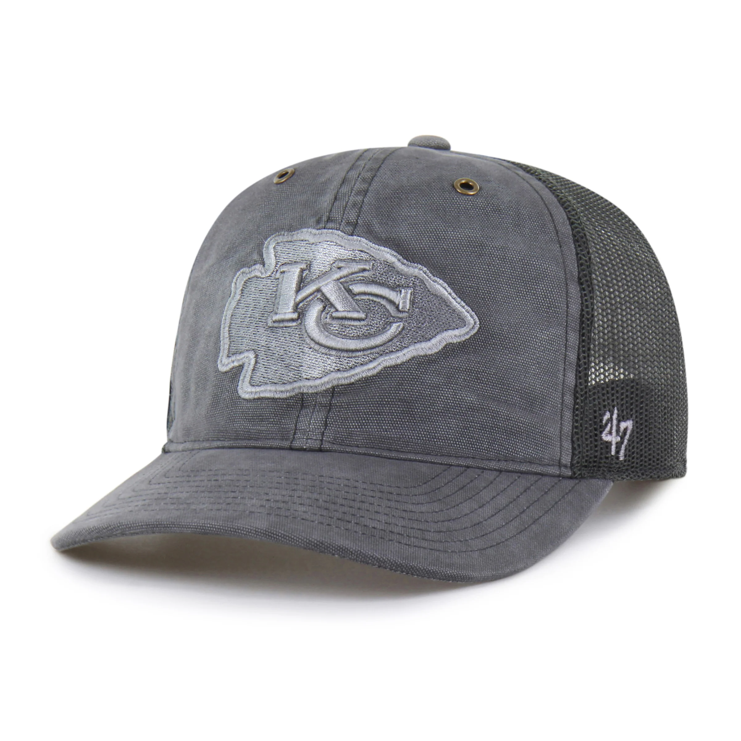 KANSAS CITY CHIEFS CARHARTT DYED '47 TRUCKER RF RELAXED FIT - Image 4