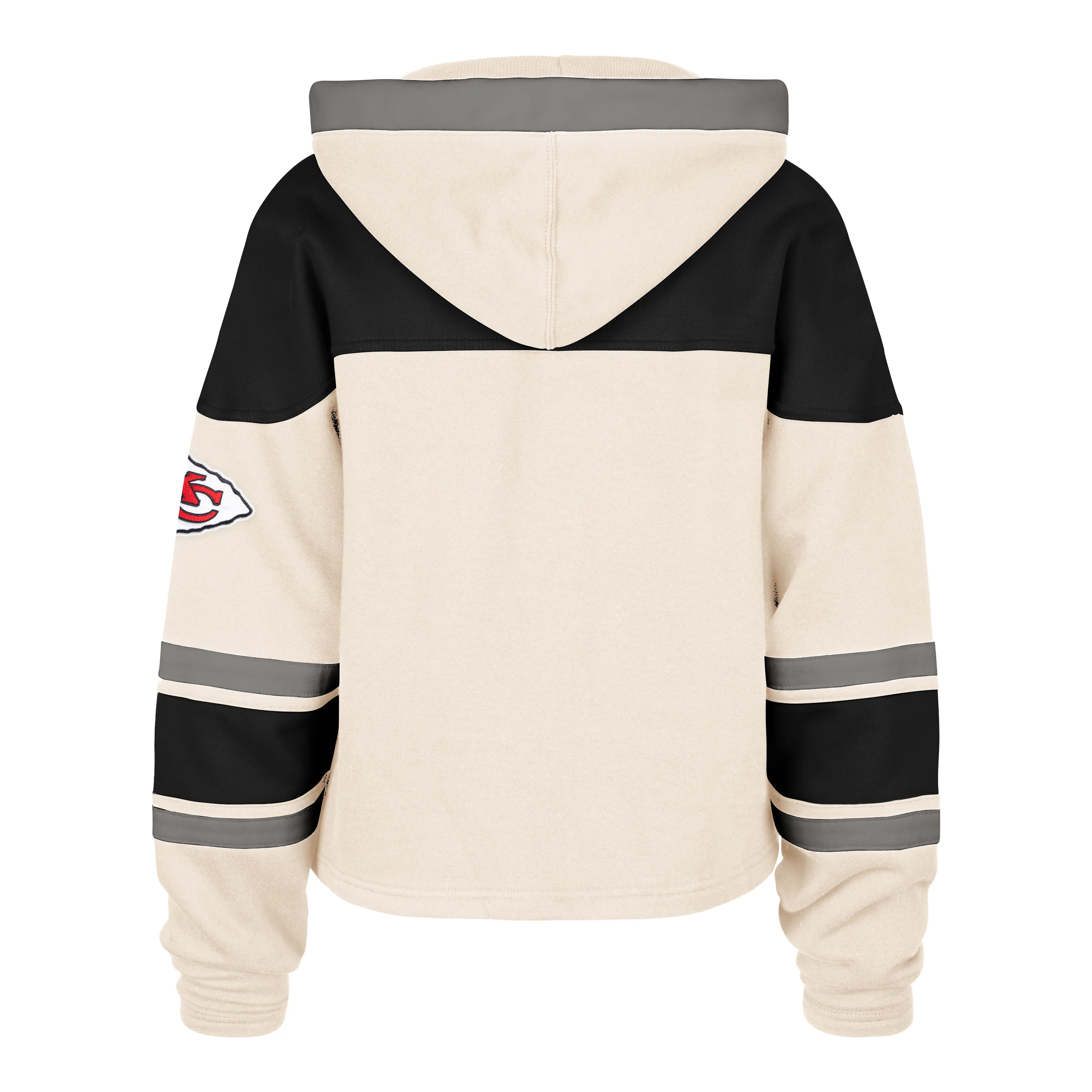 KANSAS CITY CHIEFS CHOP BLOCK CROPPED '47 SUPERIOR LACER HOOD WOMENS - Image 2