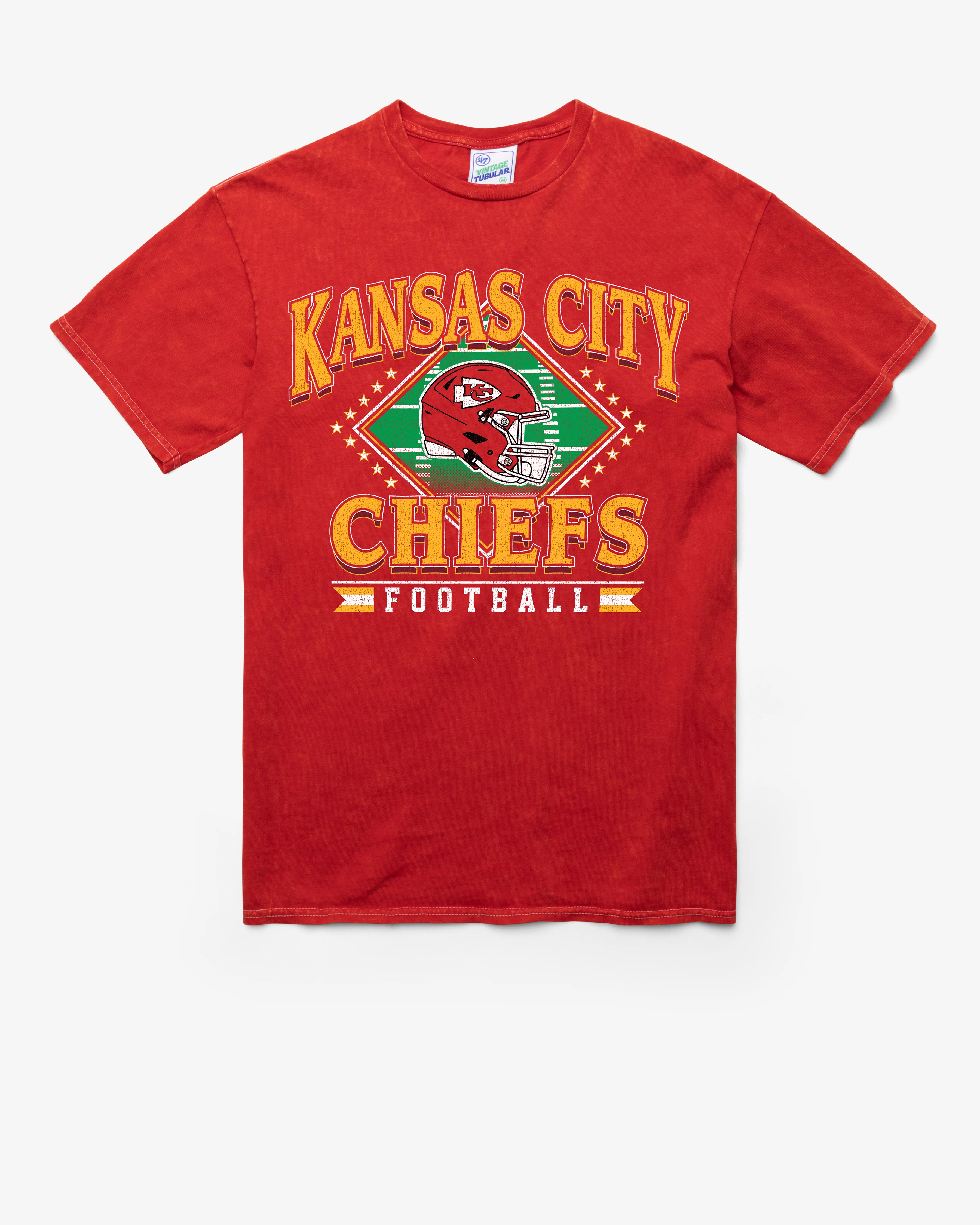 KANSAS CITY CHIEFS FIELD PASS VINTAGE '47 TUBULAR TEE