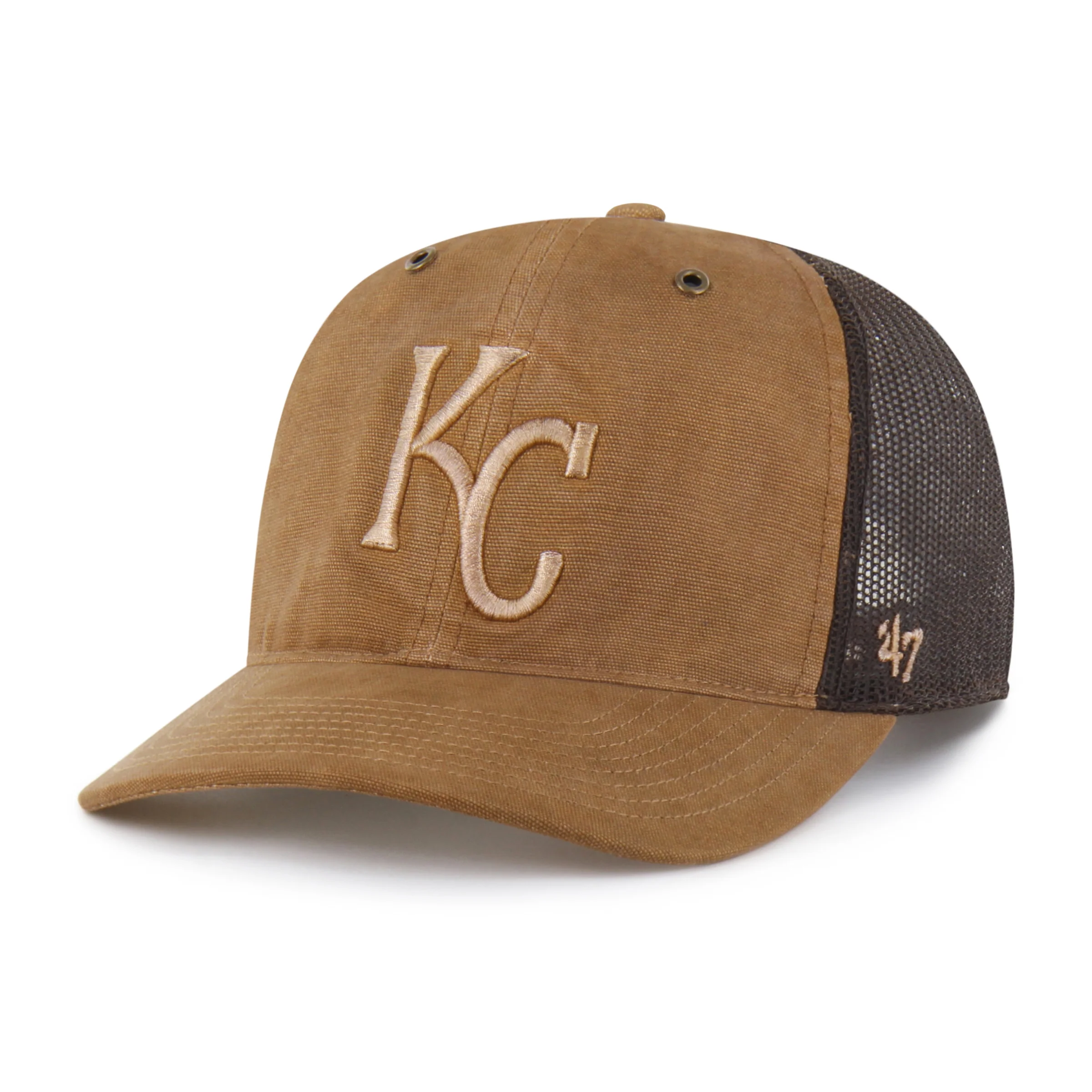 KANSAS CITY ROYALS CARHARTT DYED '47 TRUCKER RF RELAXED FIT - Image 4