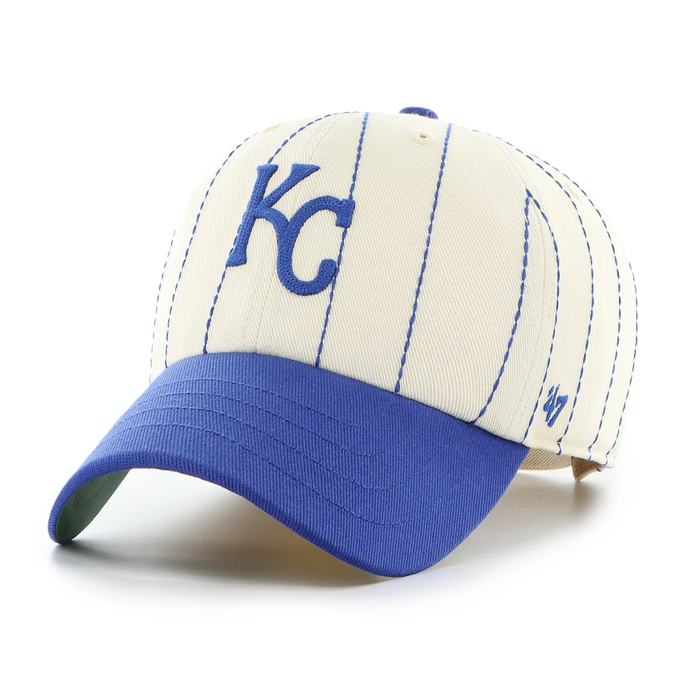 KANSAS CITY ROYALS COOPERSTOWN RAWLINGS PINSTRIPE '47 CLEAN UP - Image 5