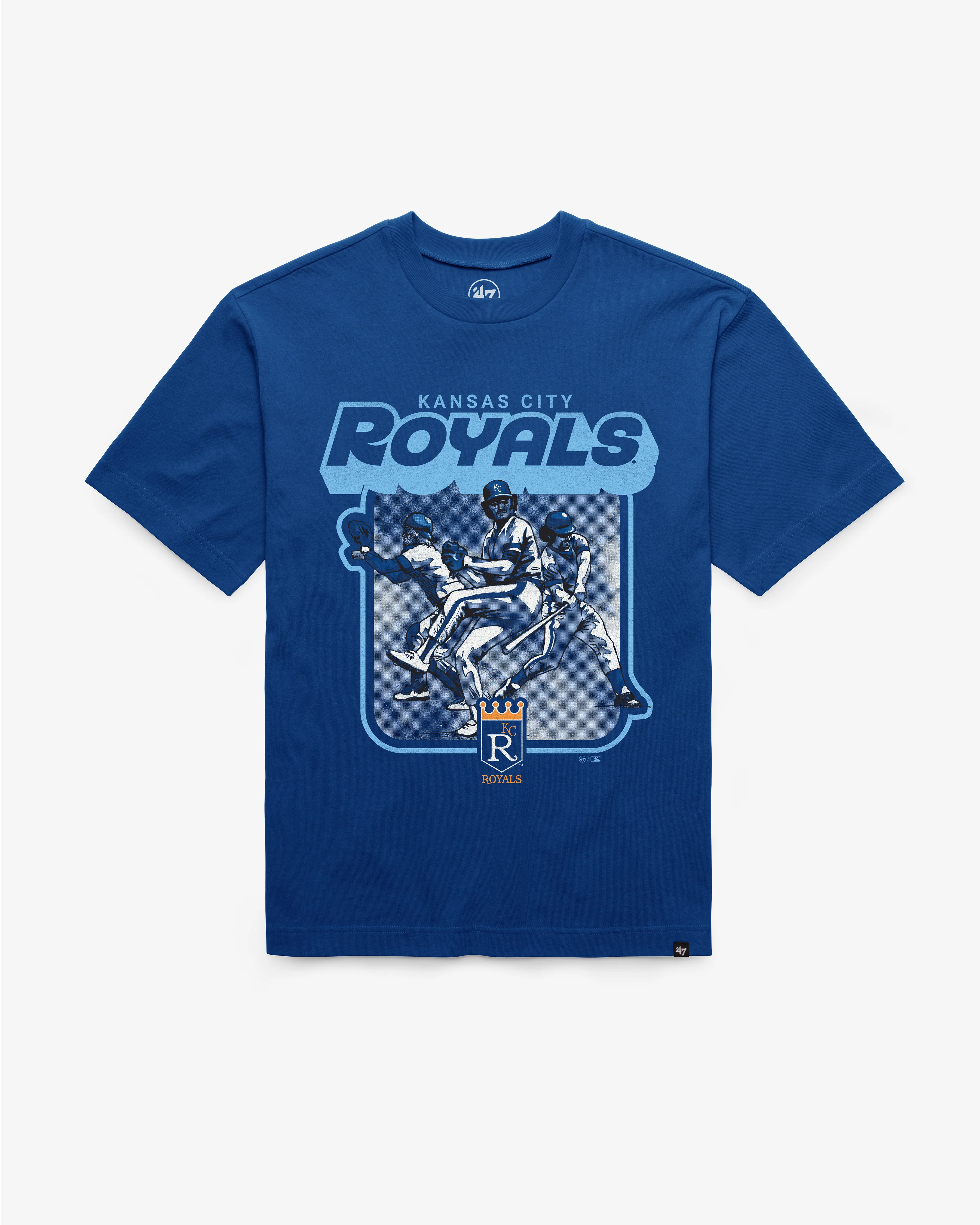KANSAS CITY ROYALS COOPERSTOWN INFIELD FLY '47 FOUNDATION TEE