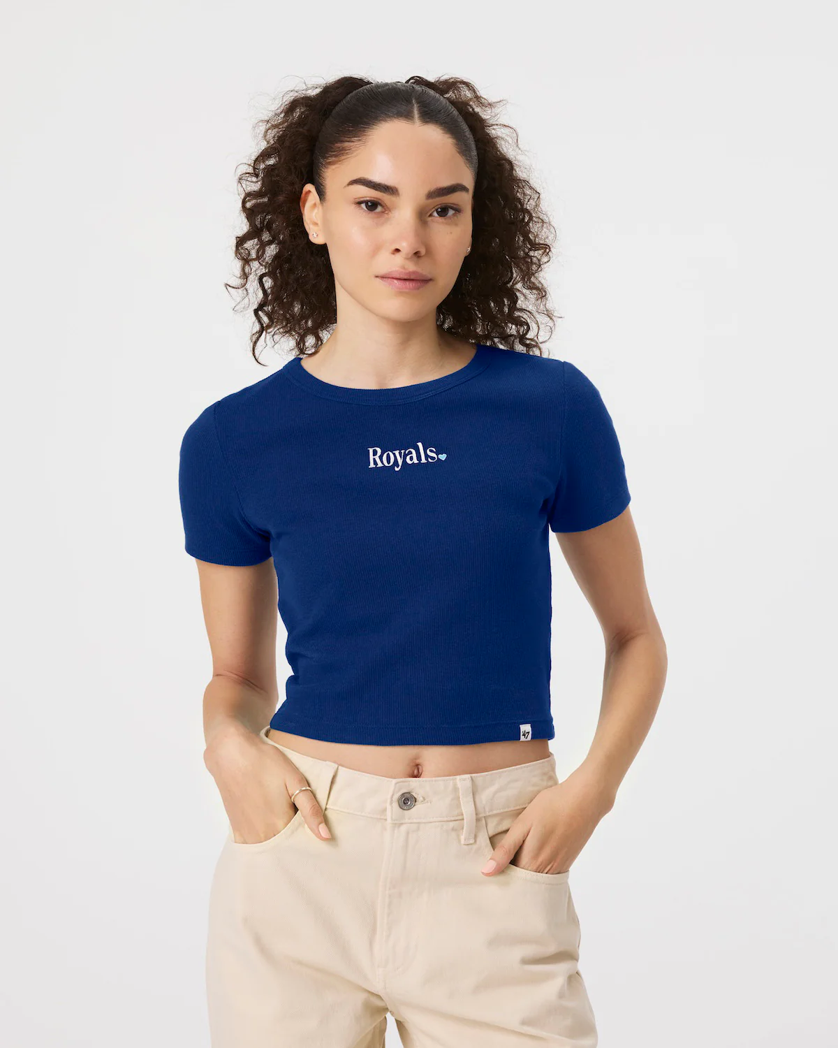 KANSAS CITY ROYALS WITH LOVE '47 BABY RIB TEE WOMENS