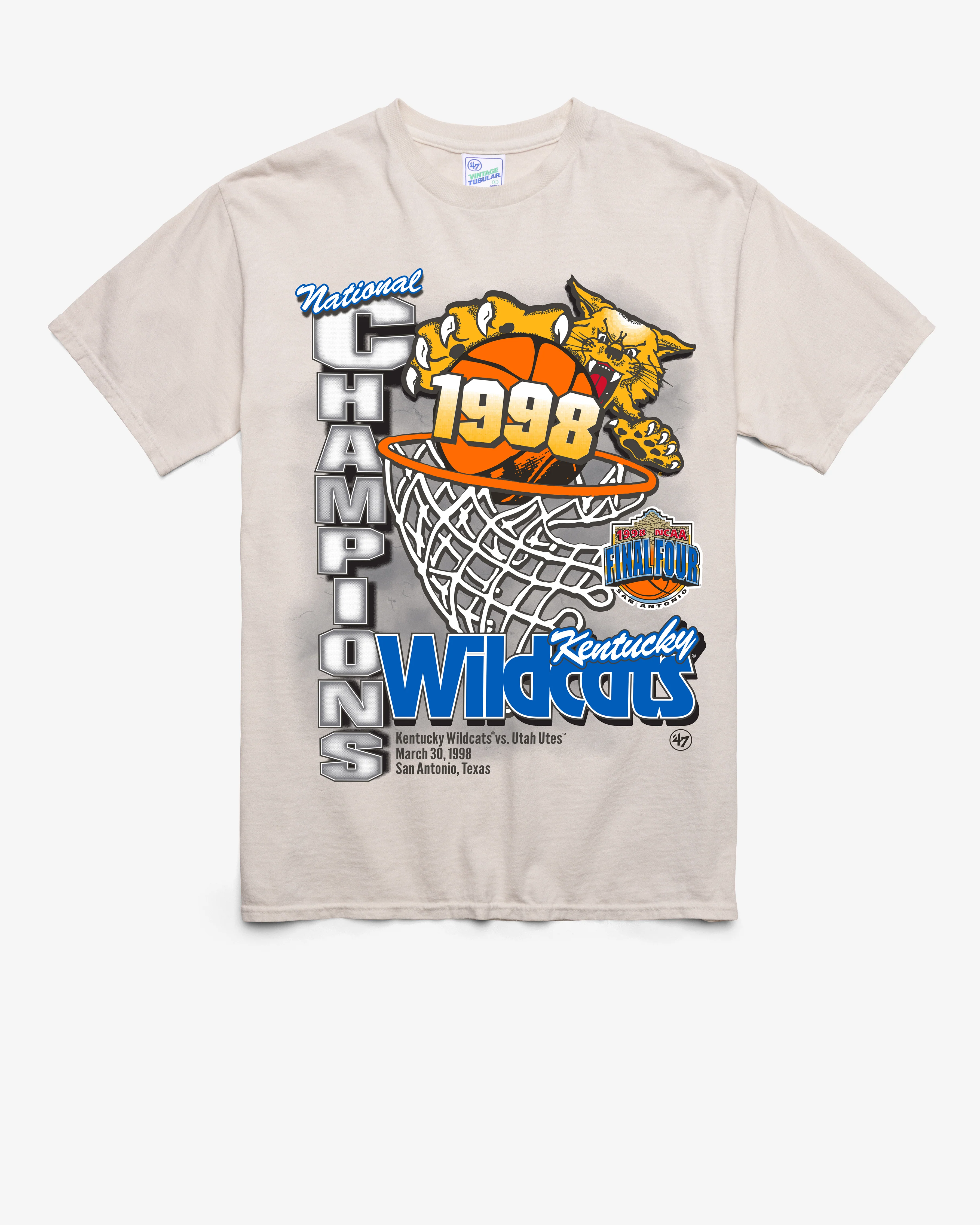 KENTUCKY WILDCATS H-CHAMPS LOCKER VINTAGE '47 TUBULAR TEE