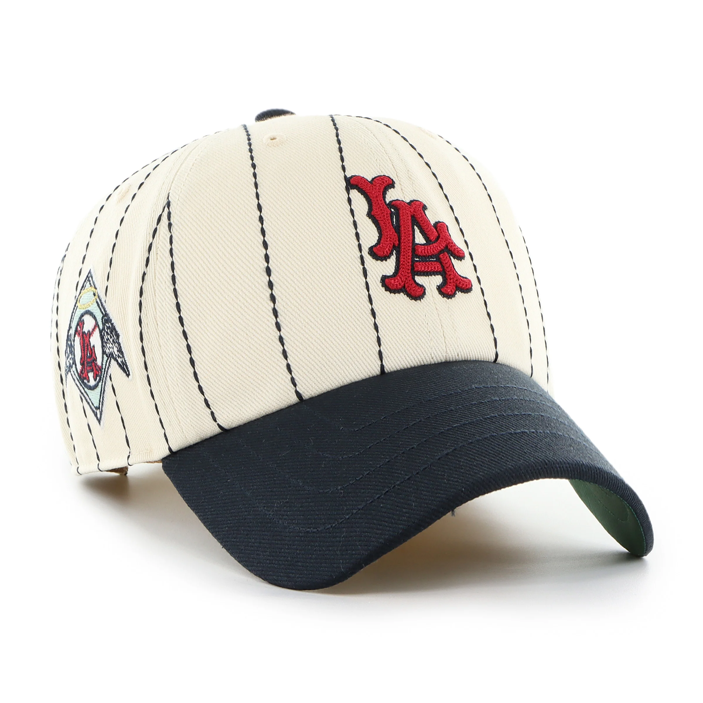 LOS ANGELES ANGELS COOPERSTOWN RAWLINGS PINSTRIPE '47 CLEAN UP