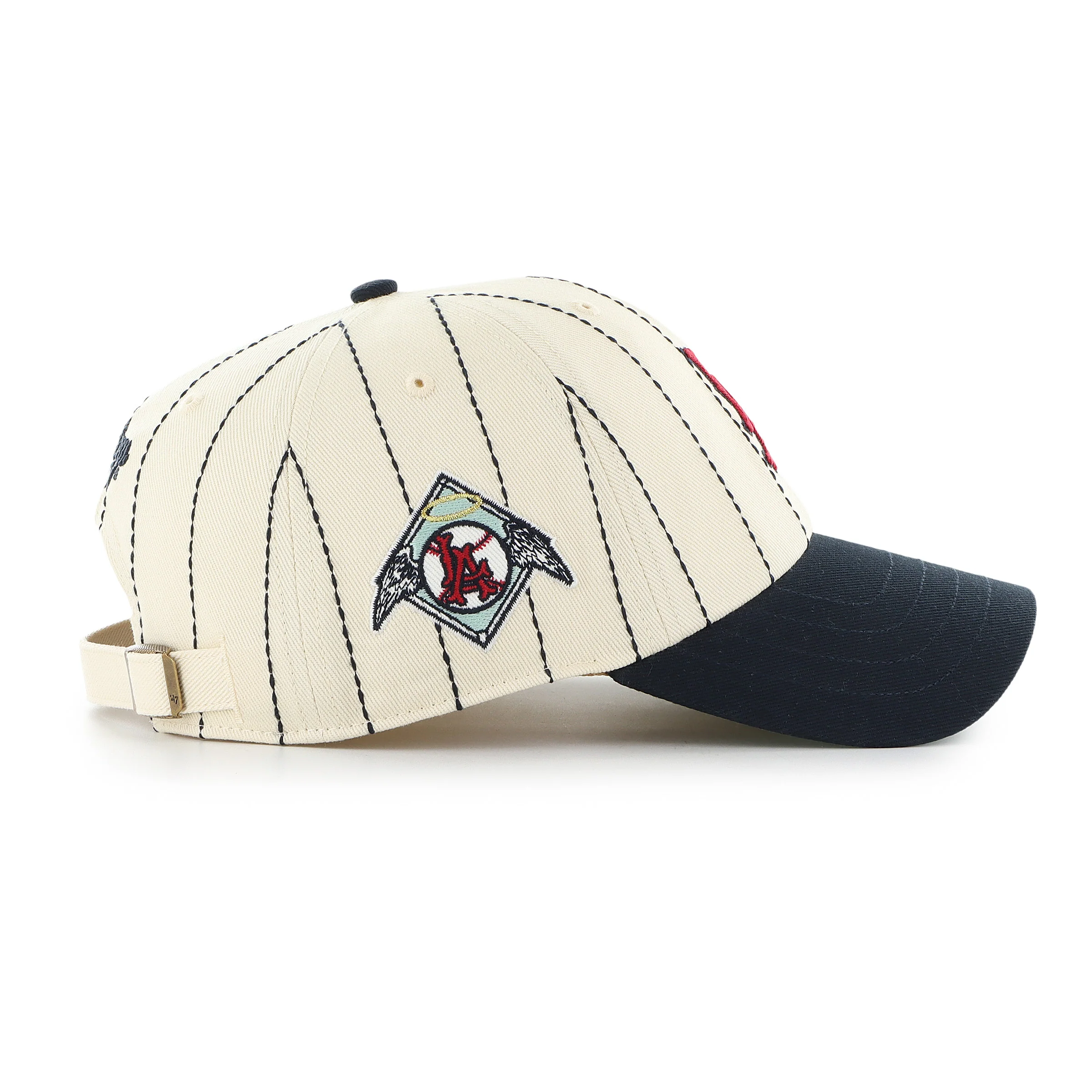 LOS ANGELES ANGELS COOPERSTOWN RAWLINGS PINSTRIPE '47 CLEAN UP - Image 2