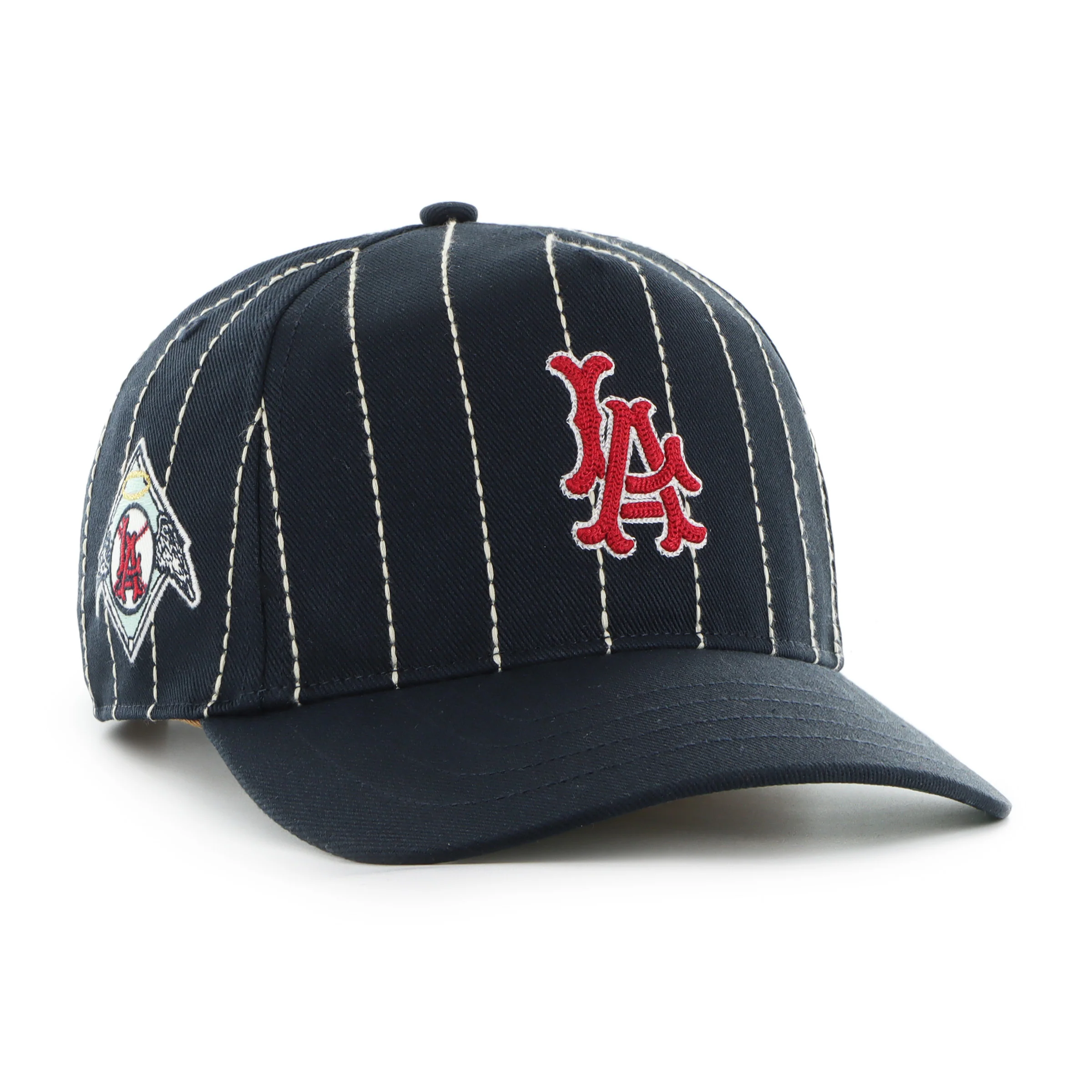 LOS ANGELES ANGELS COOPERSTOWN RAWLINGS PINSTRIPE '47 HITCH