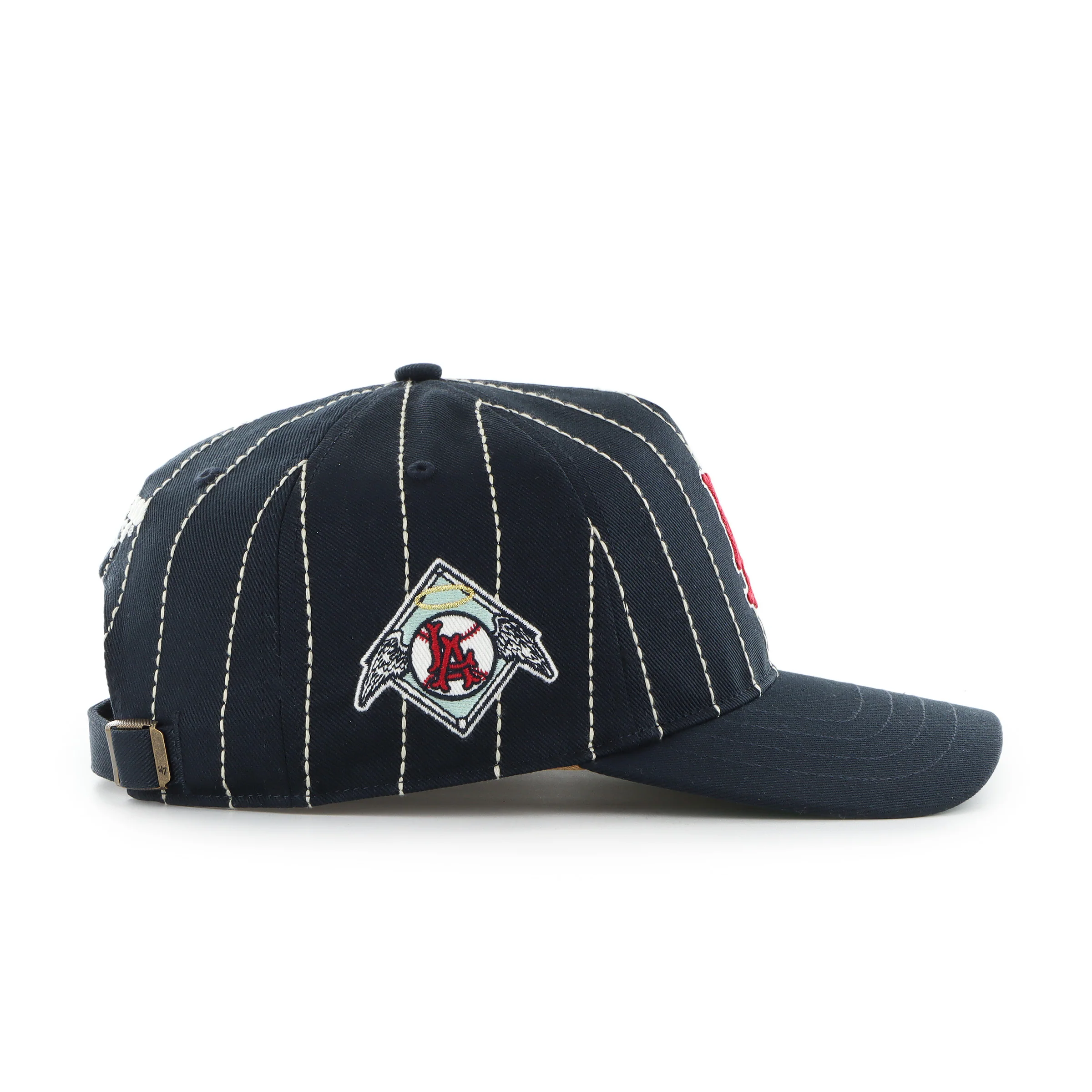 LOS ANGELES ANGELS COOPERSTOWN RAWLINGS PINSTRIPE '47 HITCH - Image 3