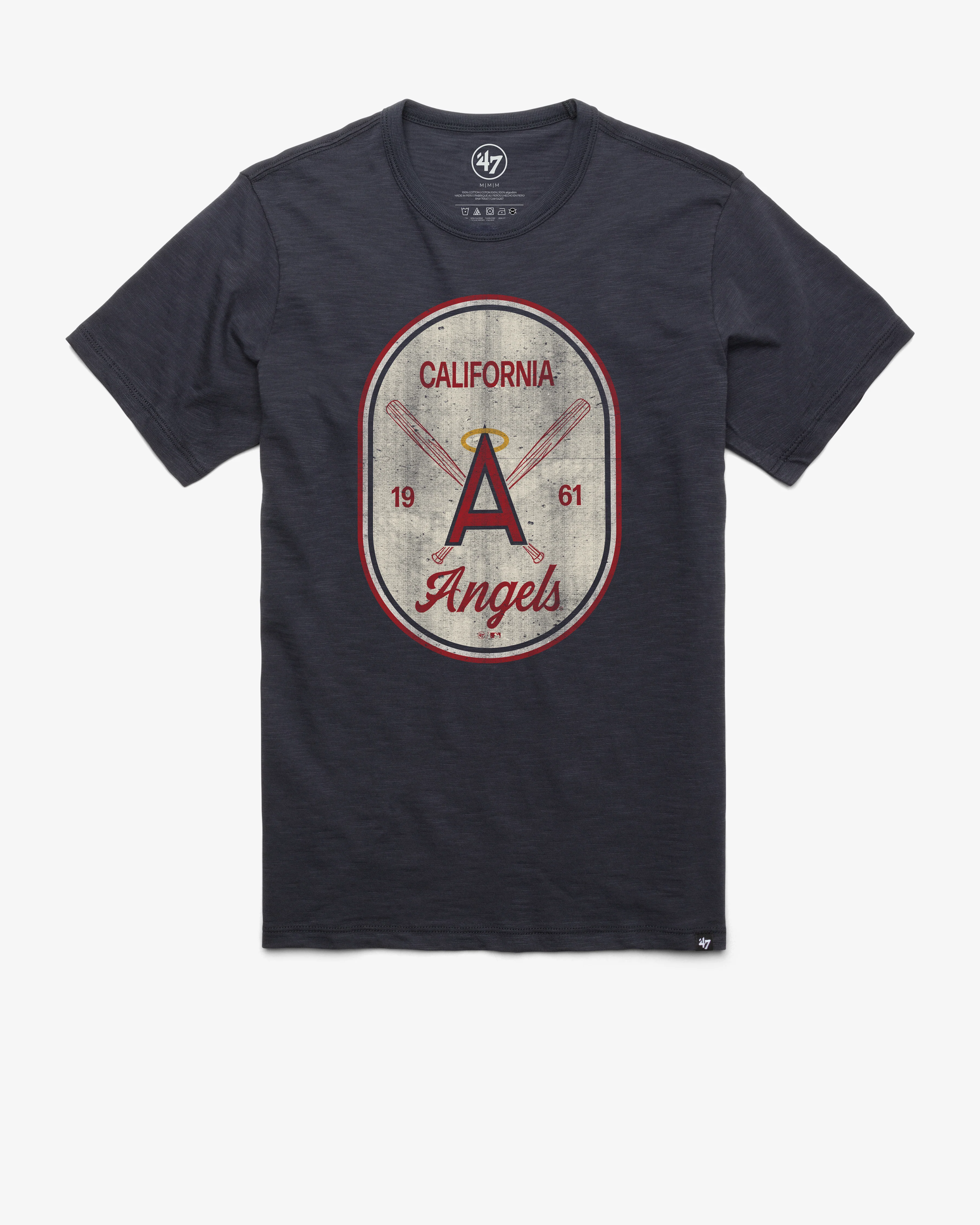 LOS ANGELES ANGELS COOPERSTOWN CROSS PATCH '47 SCRUM TEE