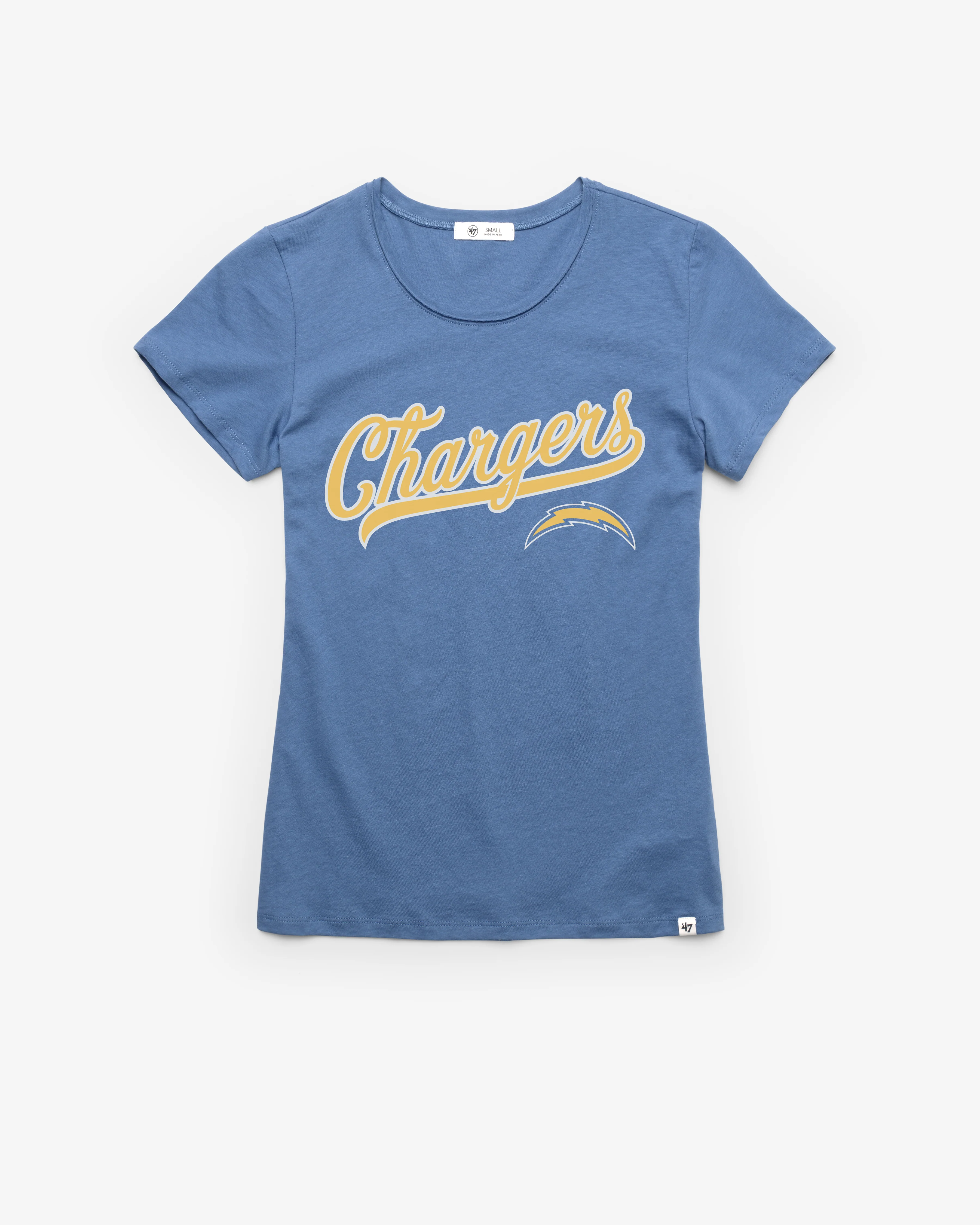 LOS ANGELES CHARGERS TAIL SWEEP '47 FRANKIE TEE WOMENS