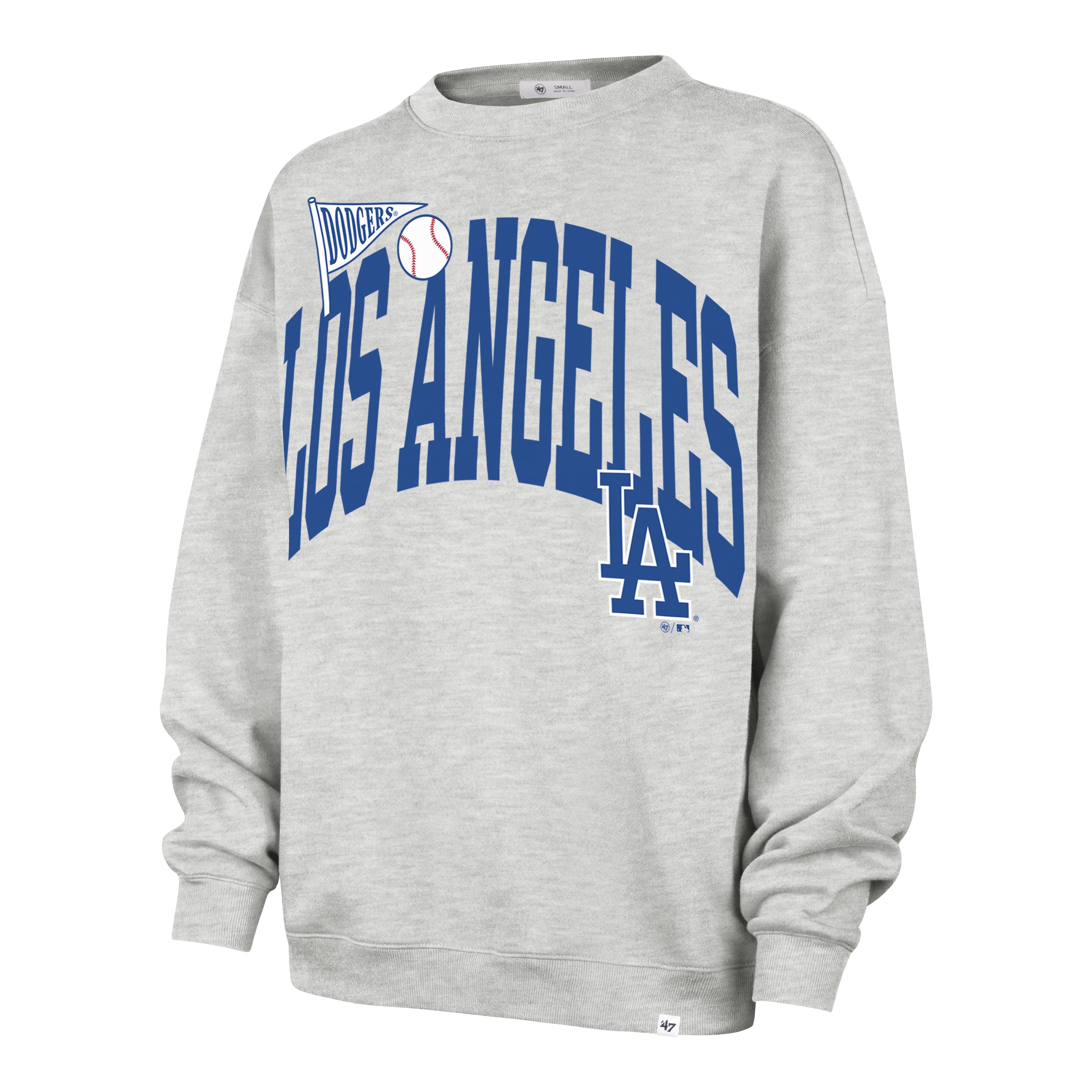 LOS ANGELES DODGERS ARCHED ICON '47 OVERSIZED CREW WOMENS