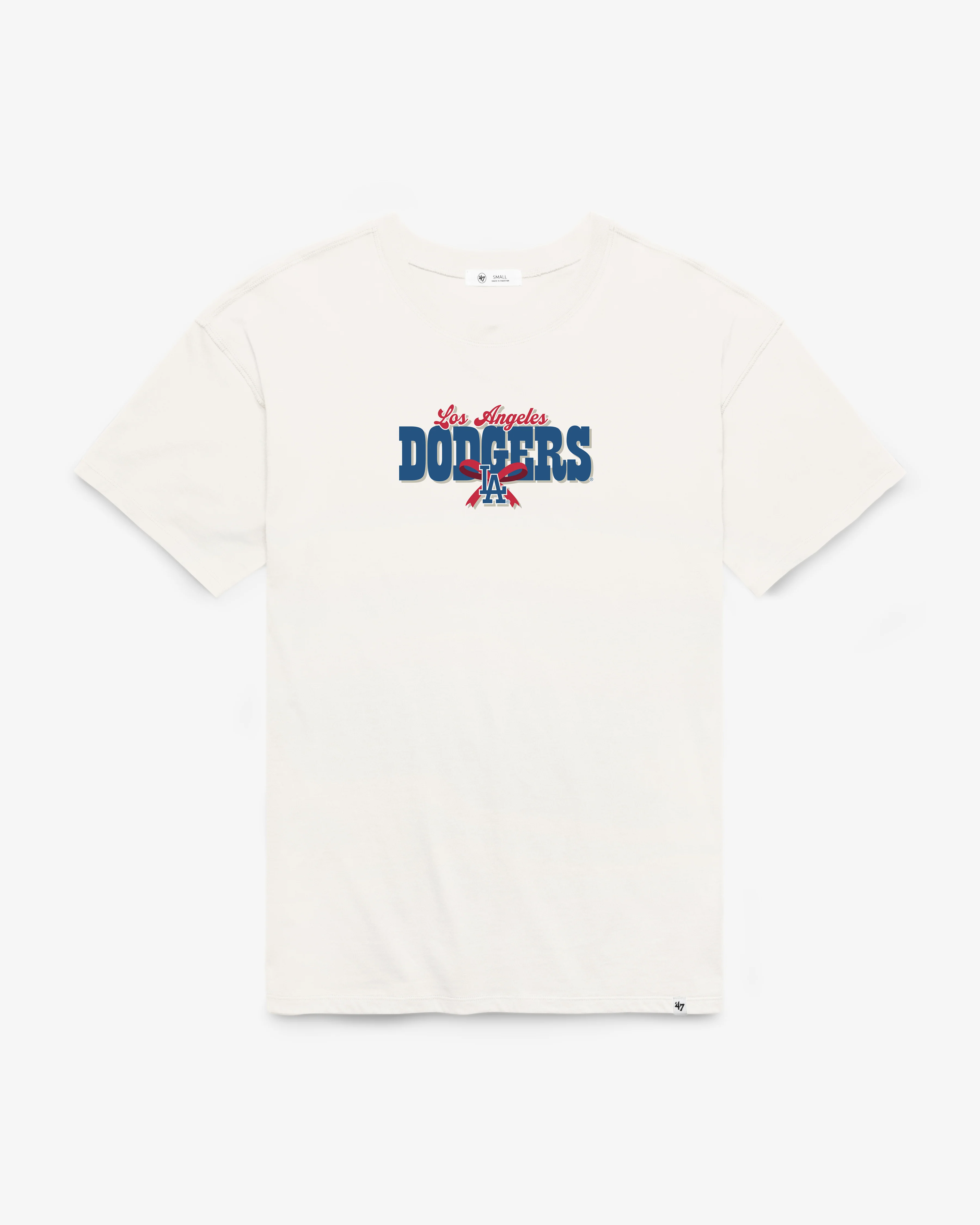 LOS ANGELES DODGERS BOW AND BANNER BACKER '47 SADIE TEE WOMENS - Image 2