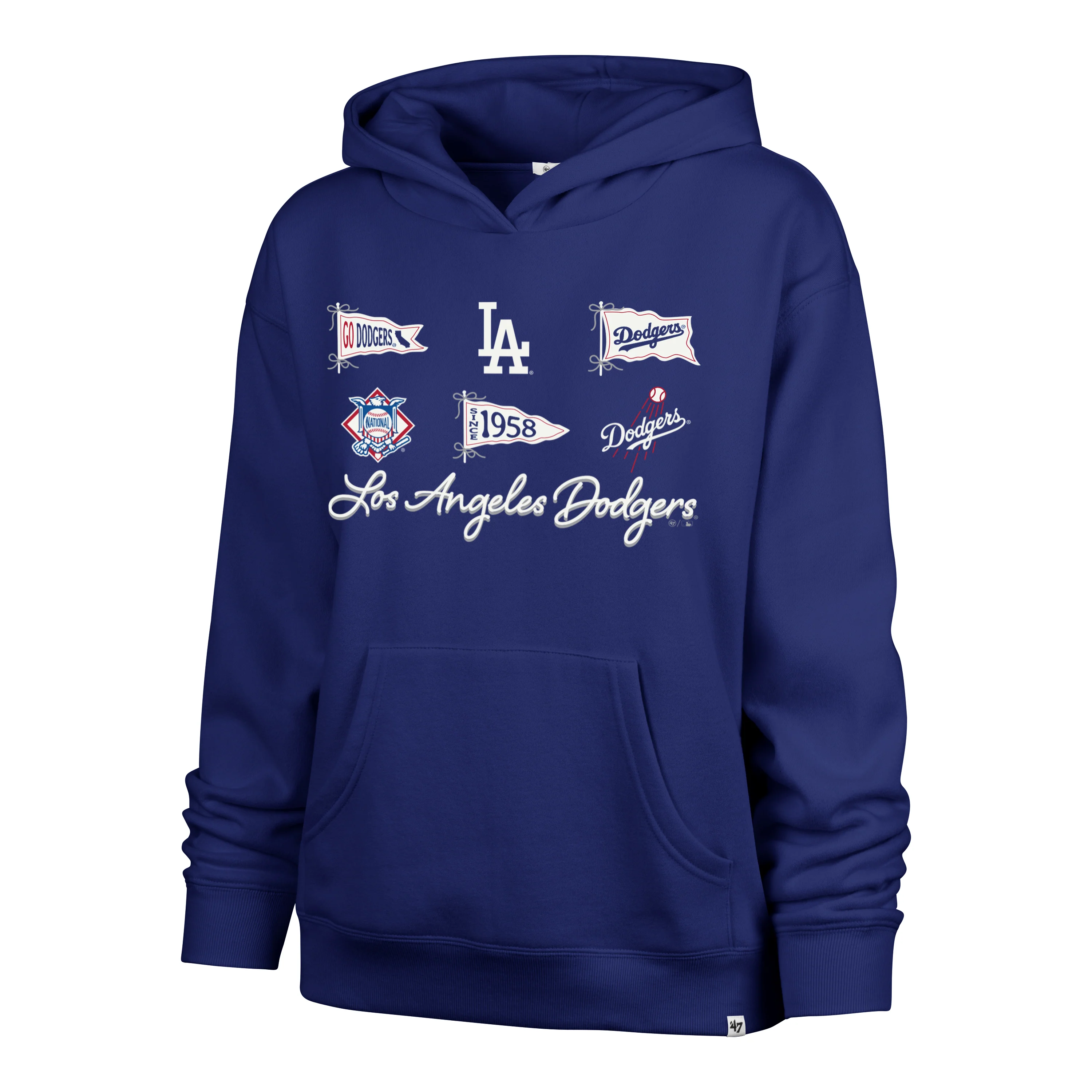 LOS ANGELES DODGERS BOW AND BANNERS '47 NAOMI HOOD WOMENS