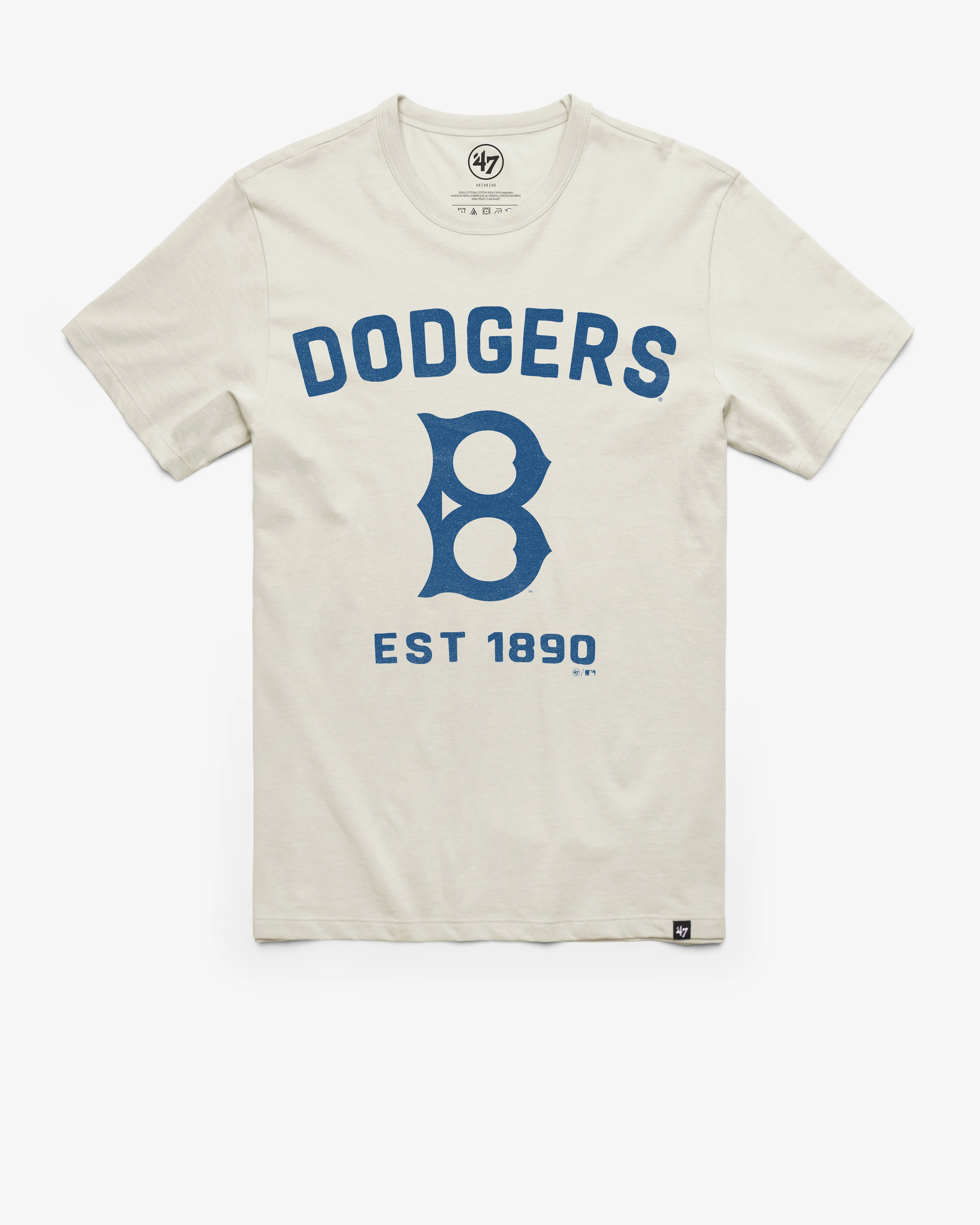 LOS ANGELES DODGERS COOPERSTOWN DUSTER '47 FRANKLIN TEE