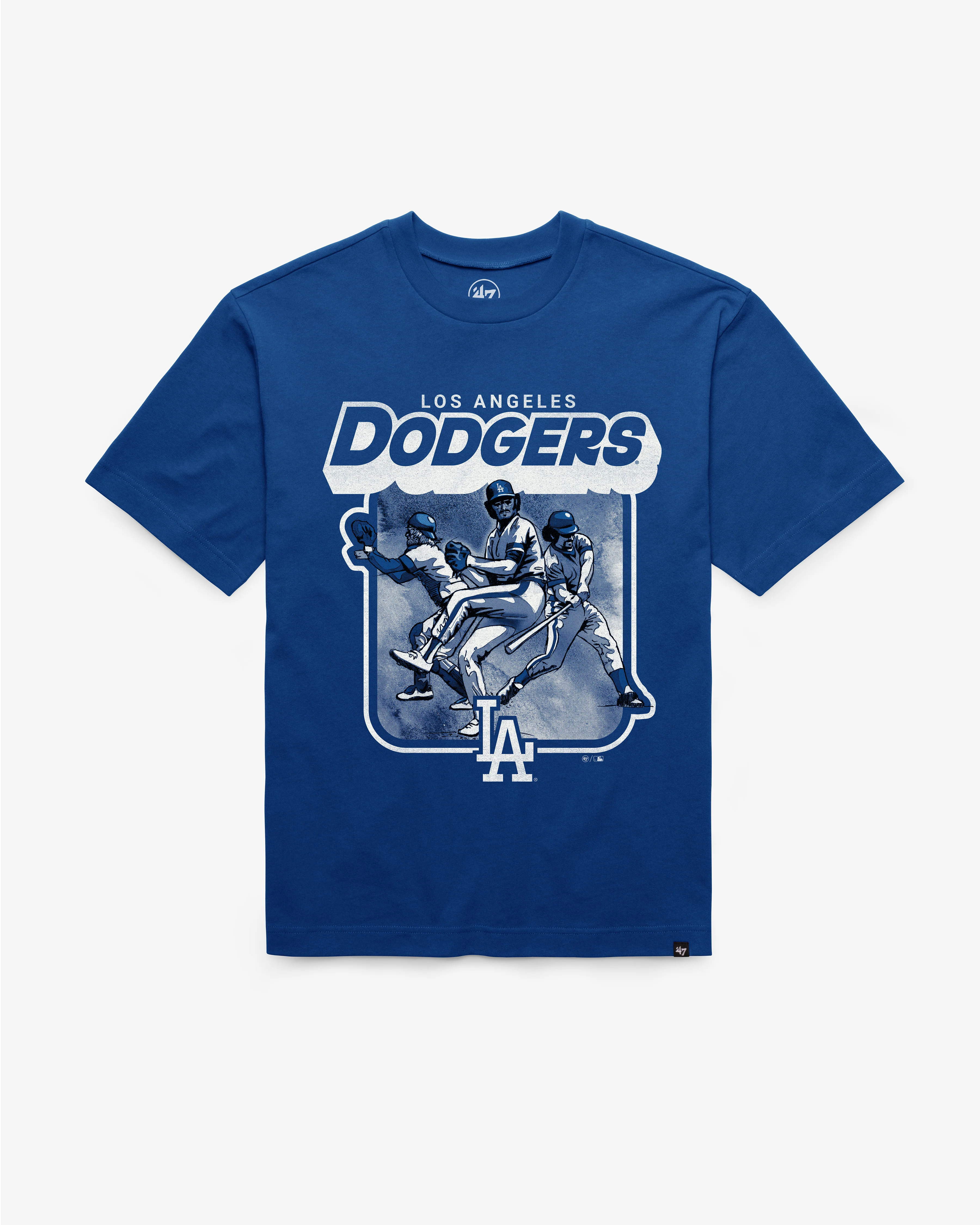 LOS ANGELES DODGERS COOPERSTOW INFIELD FLY '47 FOUNDATION TEE