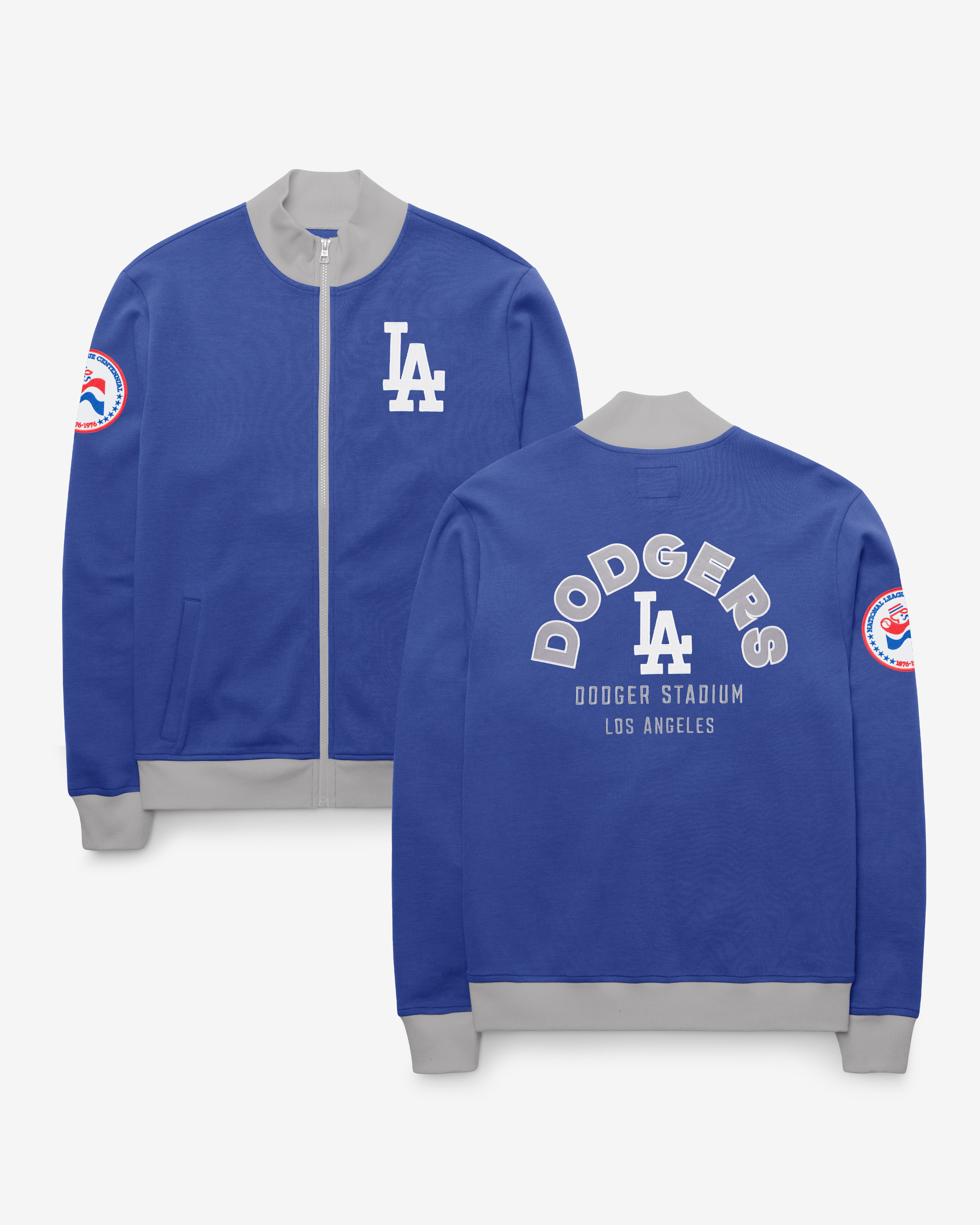 LOS ANGELES DODGERS COOPERSTOWN RELIEF PITCHER PIQUE '47 TRACK JACKET