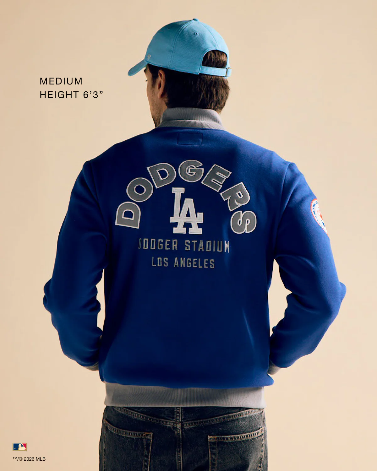LOS ANGELES DODGERS COOPERSTOWN RELIEF PITCHER PIQUE '47 TRACK JACKET - Image 4