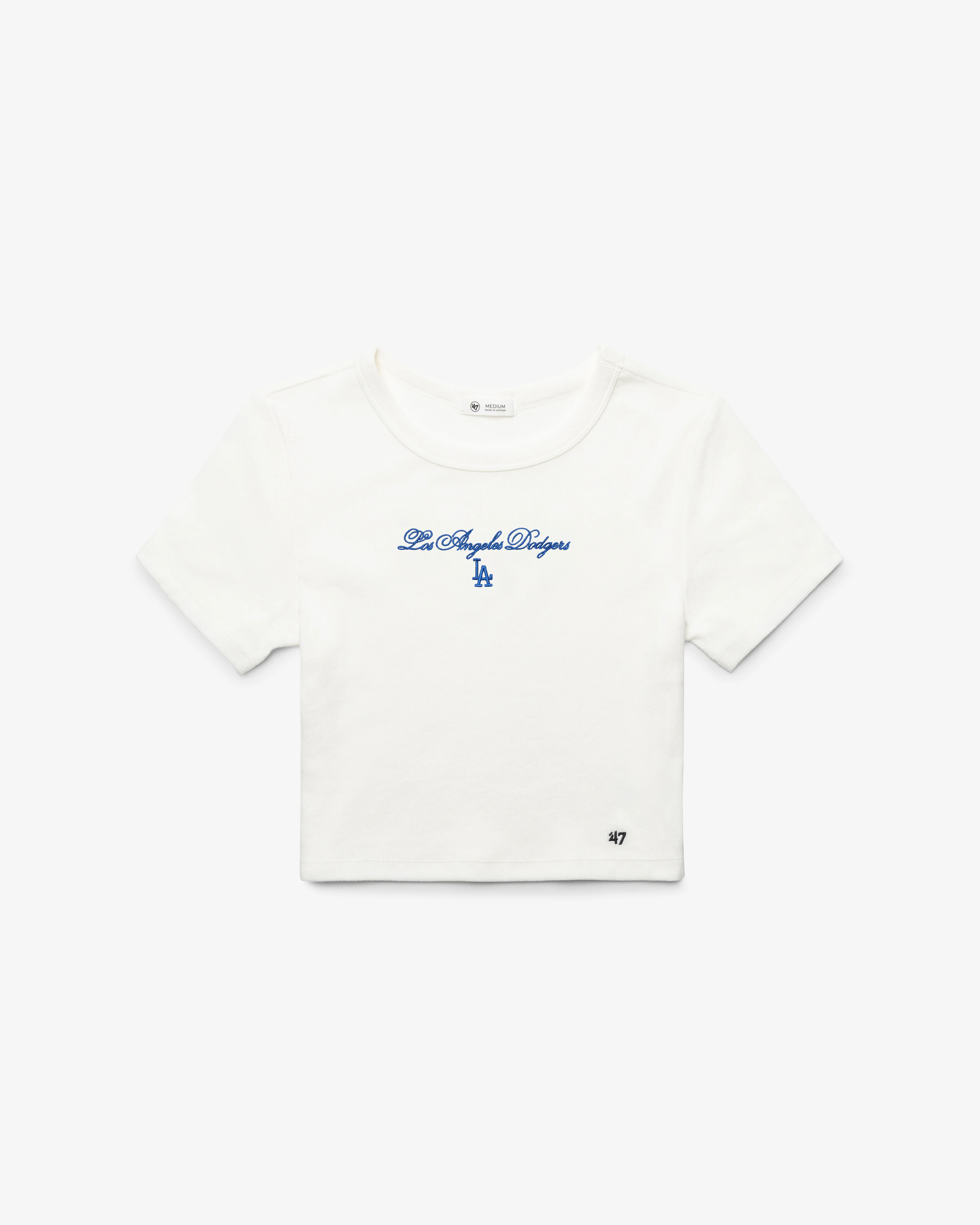 LOS ANGELES DODGERS SCRIPT '47 BABY RIB TEE WOMENS