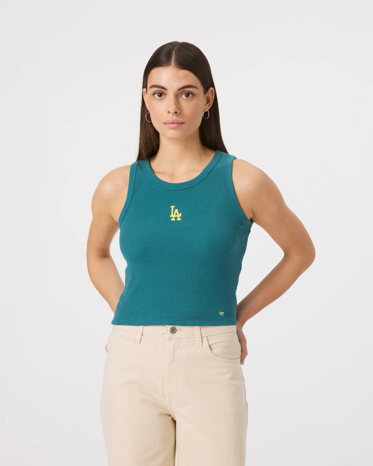 LOS ANGELES DODGERS UPLIFT '47 BABY RIB TANK WOMENS