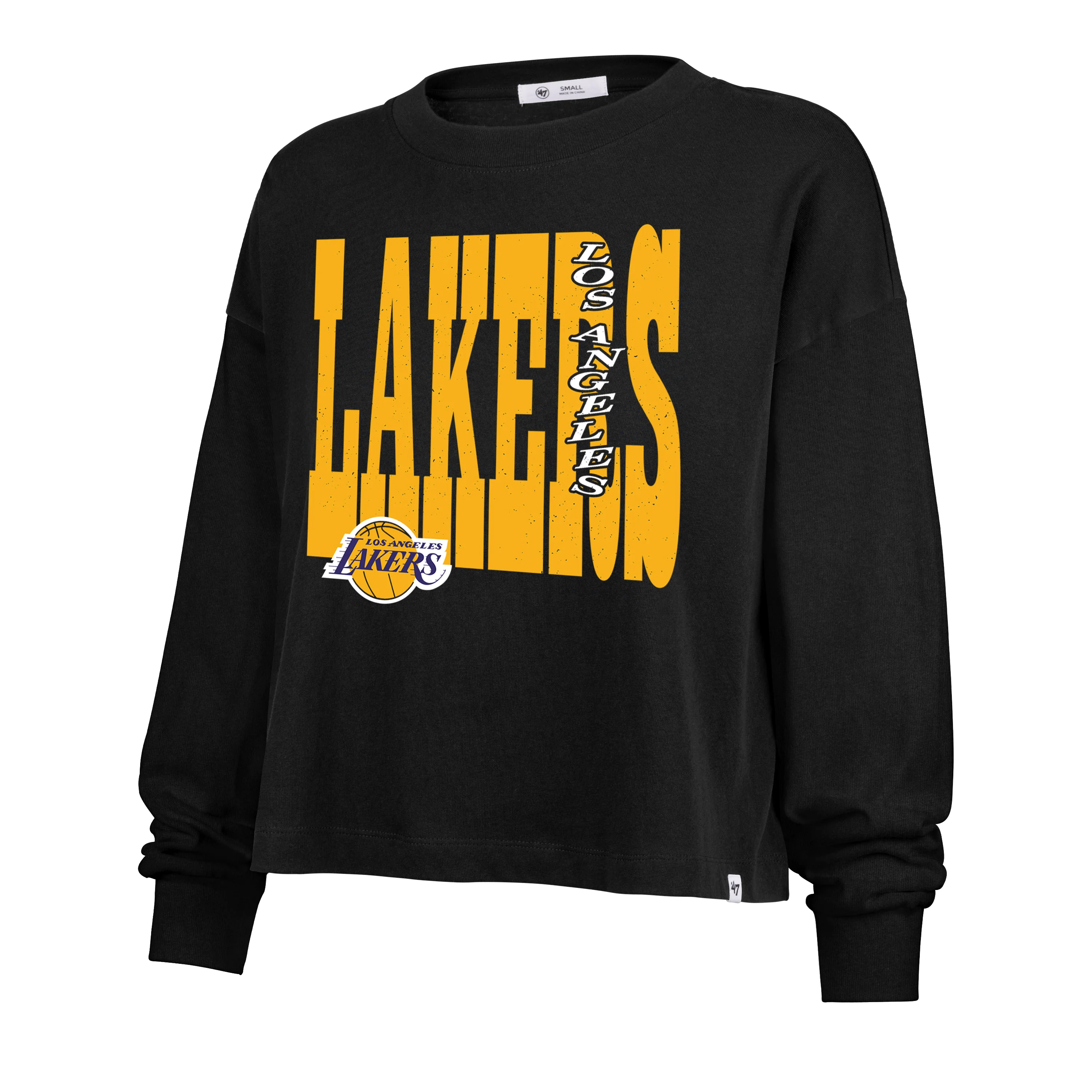 LOS ANGELES LAKERS BOLD STACK '47 SYDNEY LONG SLEEVE TEE WOMENS