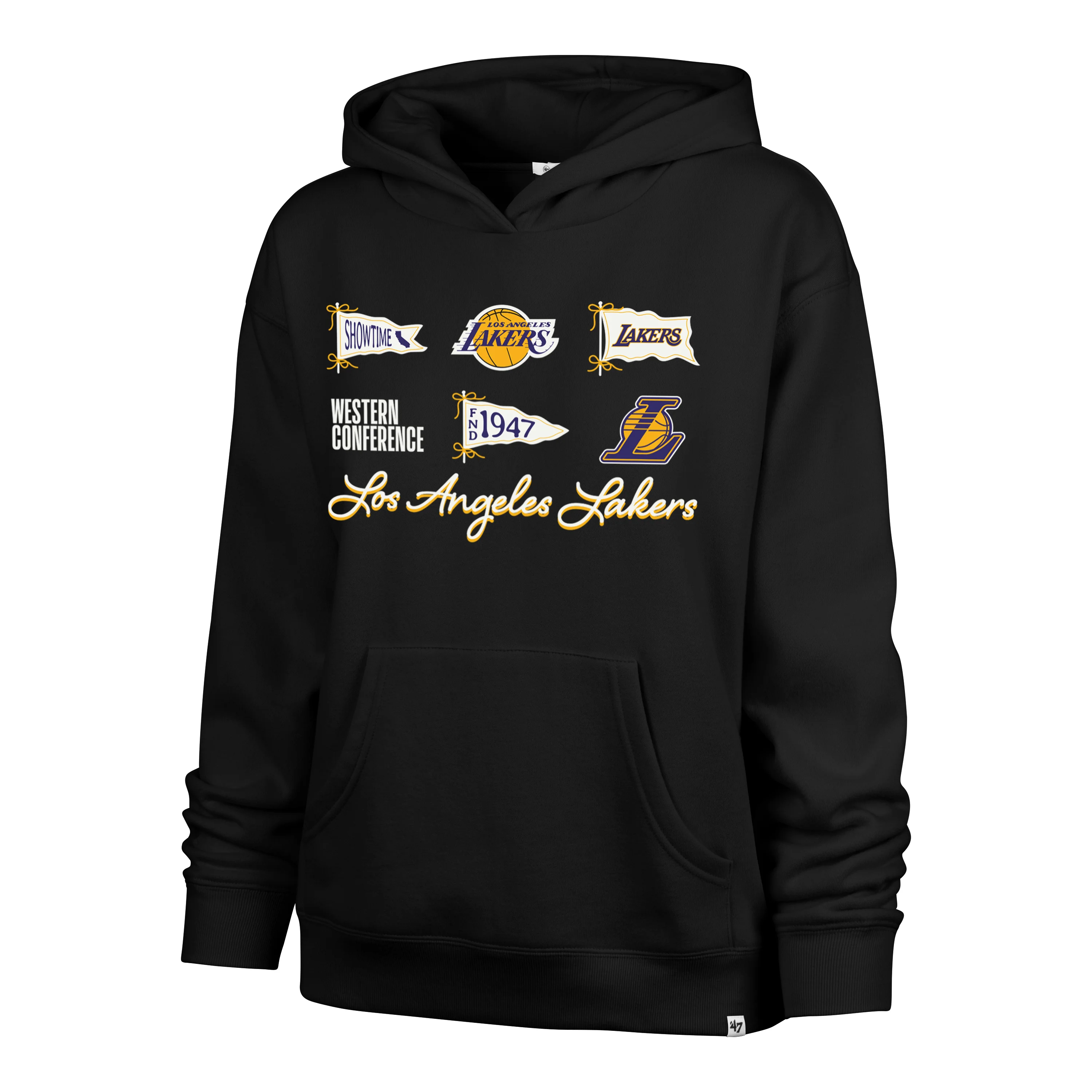 LOS ANGELES LAKERS BOW AND BANNERS '47 NAOMI HOOD WOMENS