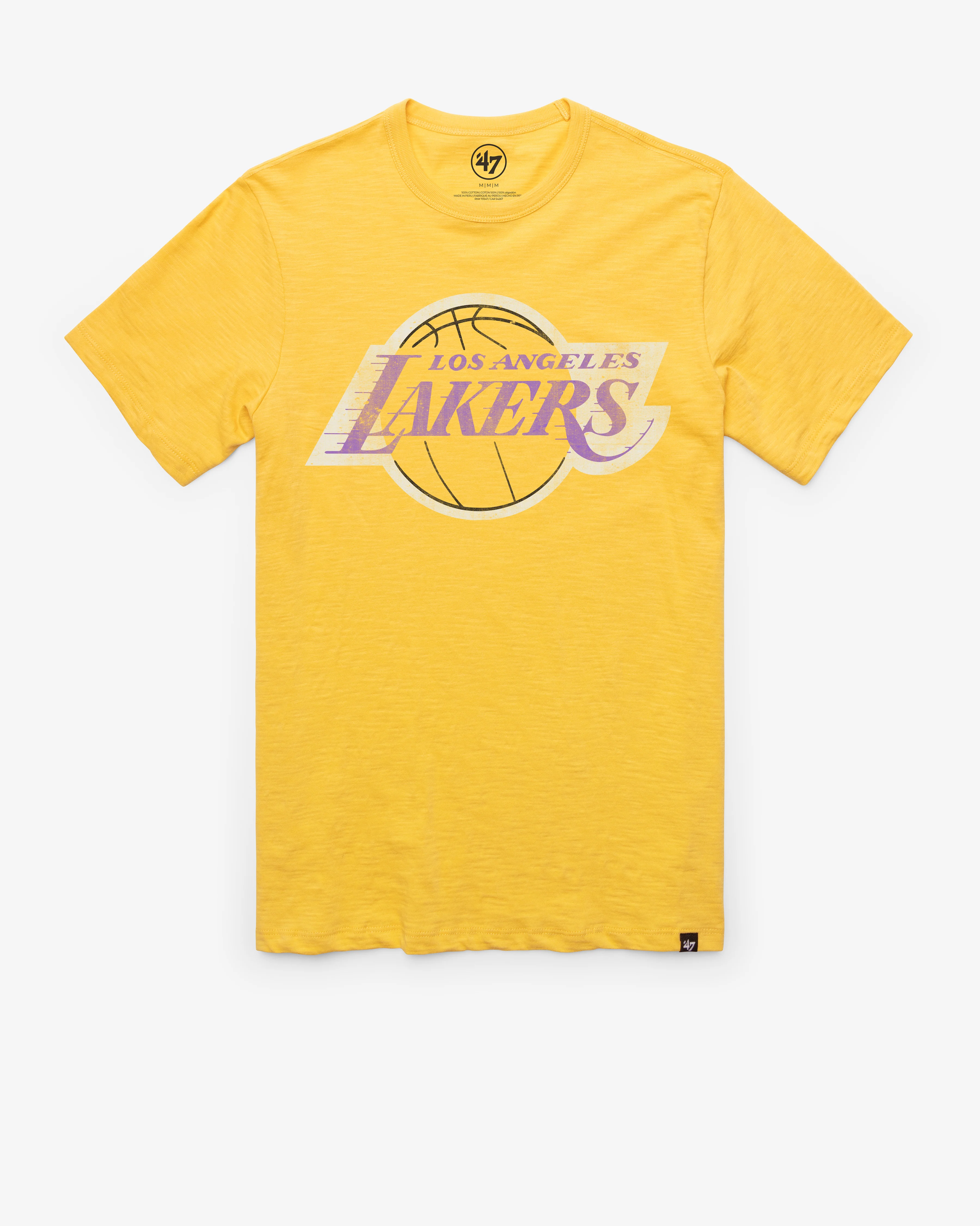 LOS ANGELES LAKERS HARDWOOD CLASSICS GRIT '47 SCRUM TEE