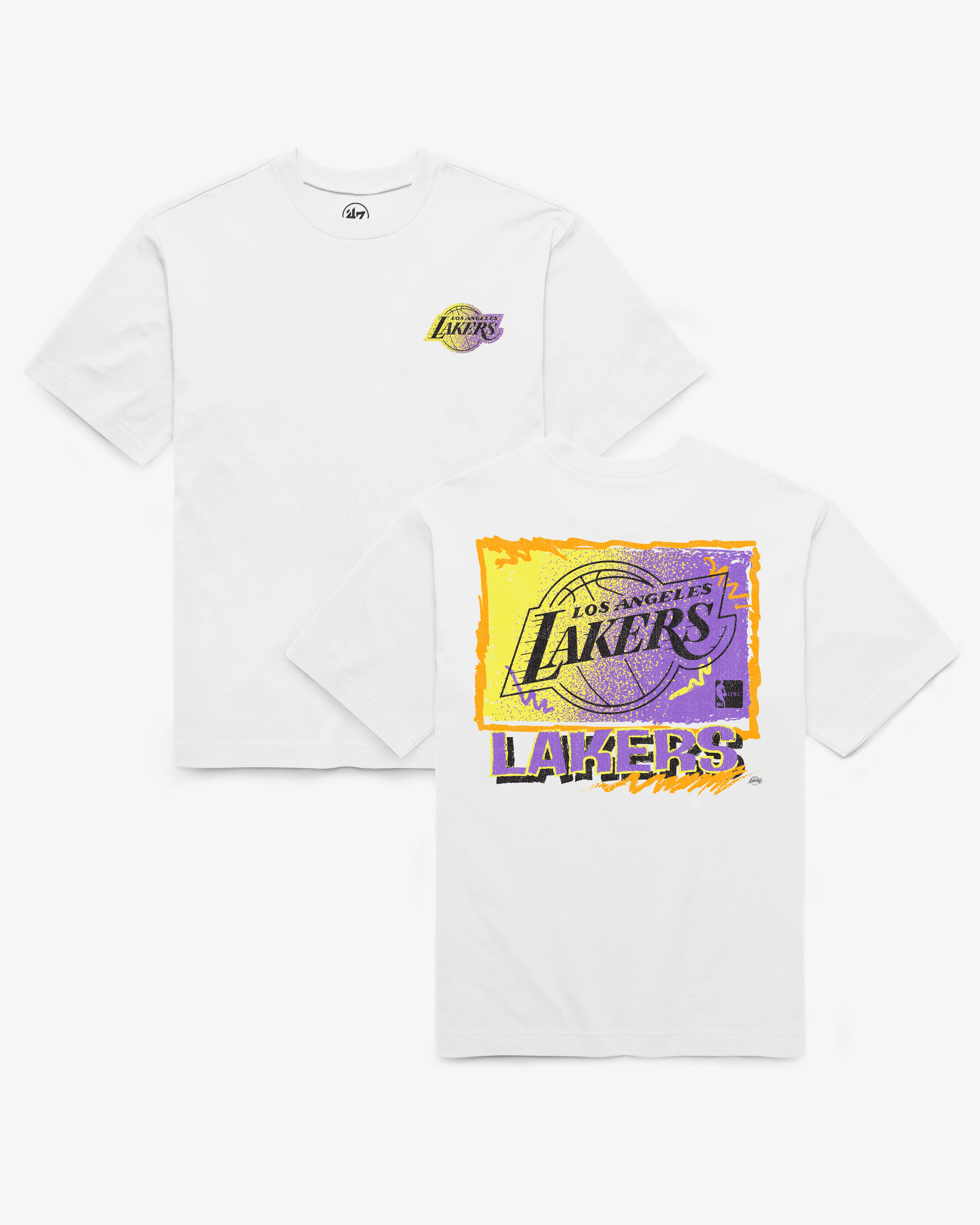 LOS ANGELES LAKERS RETRO SURF '47 FOUNDATION TEE