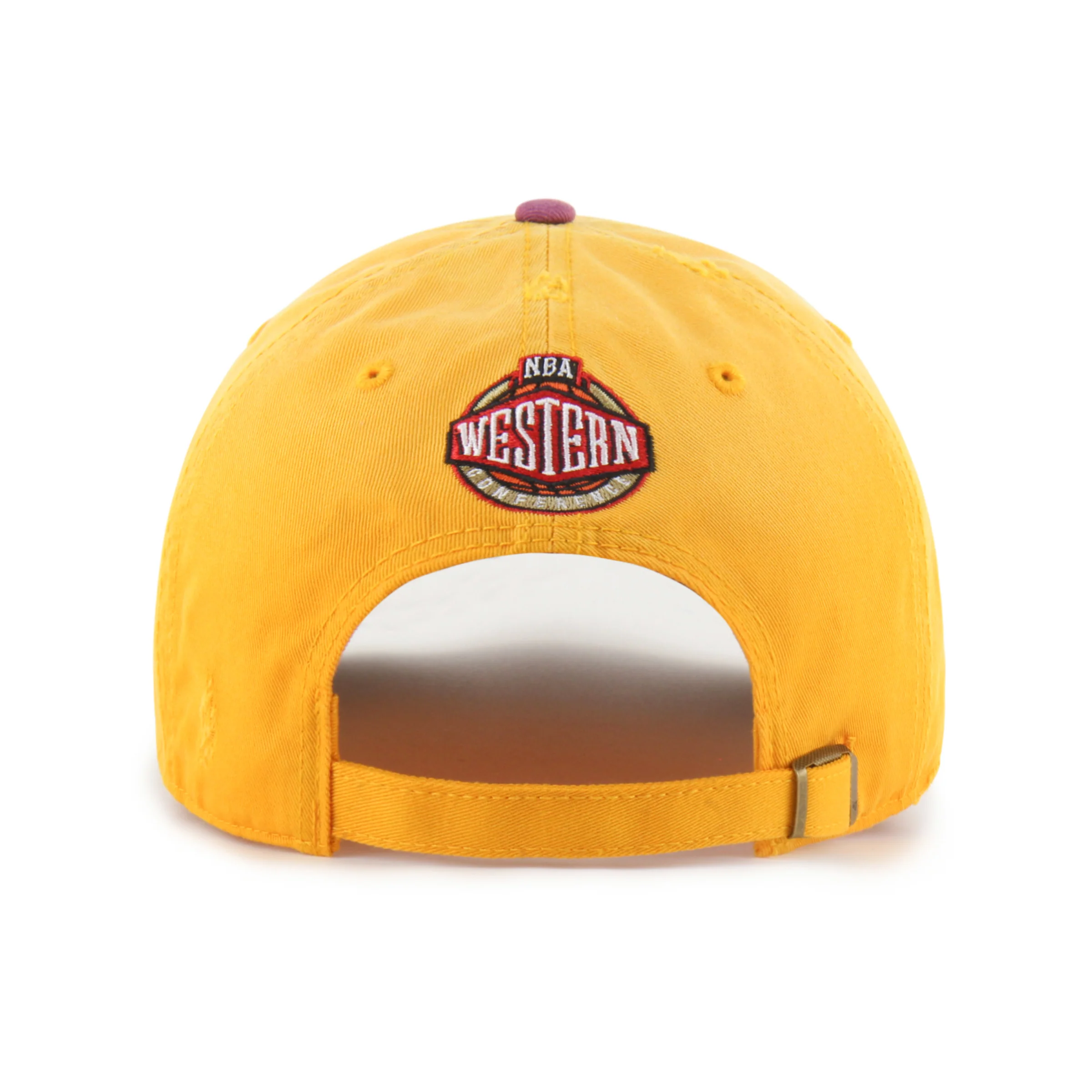 LOS ANGELES LAKERS HARDWOOD CLASSICS WORN SCRIPT '47 CLEAN UP MF MID FIT - Image 2
