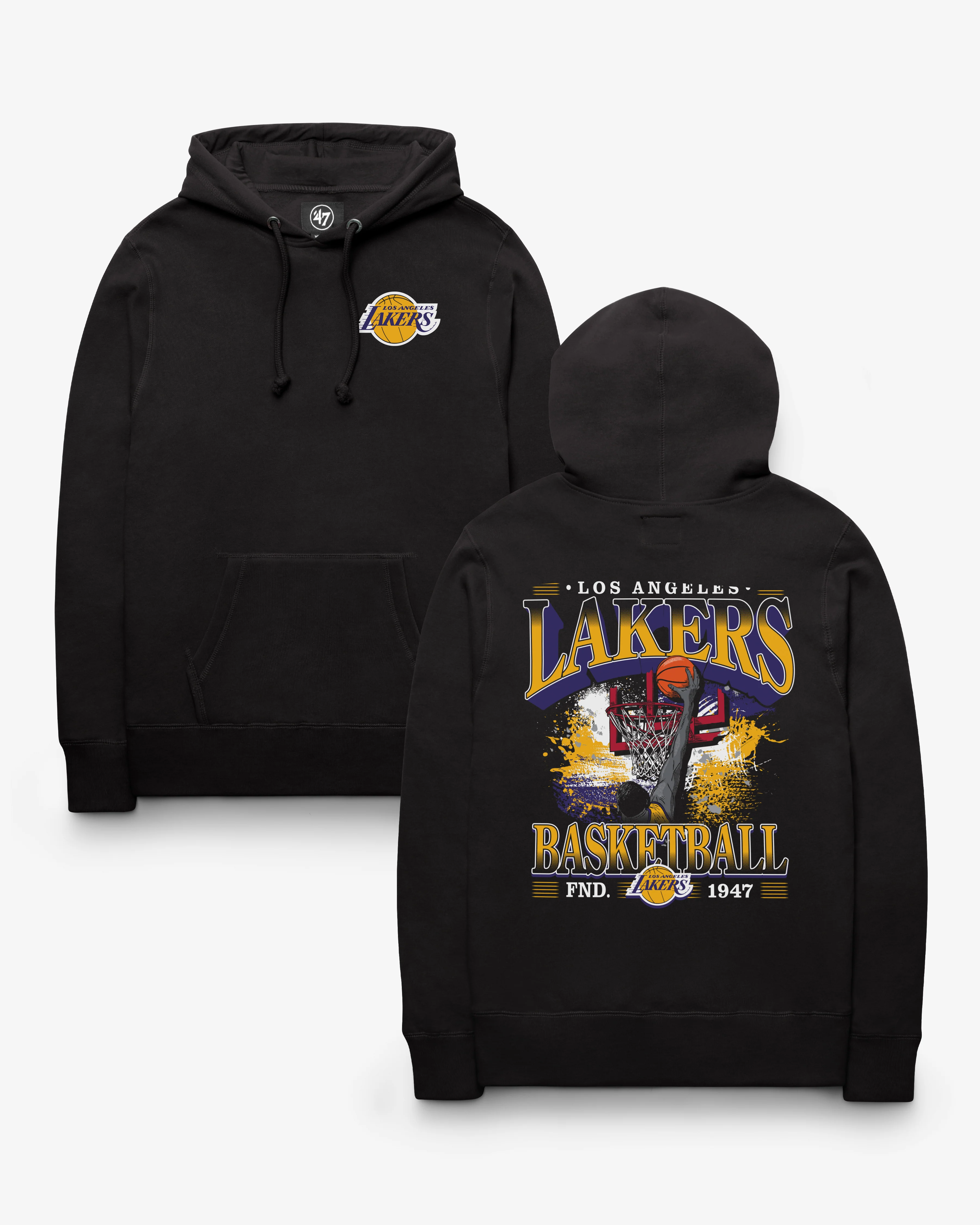 LOS ANGELES LAKERS BACKER '47 HEADLNE HOOD