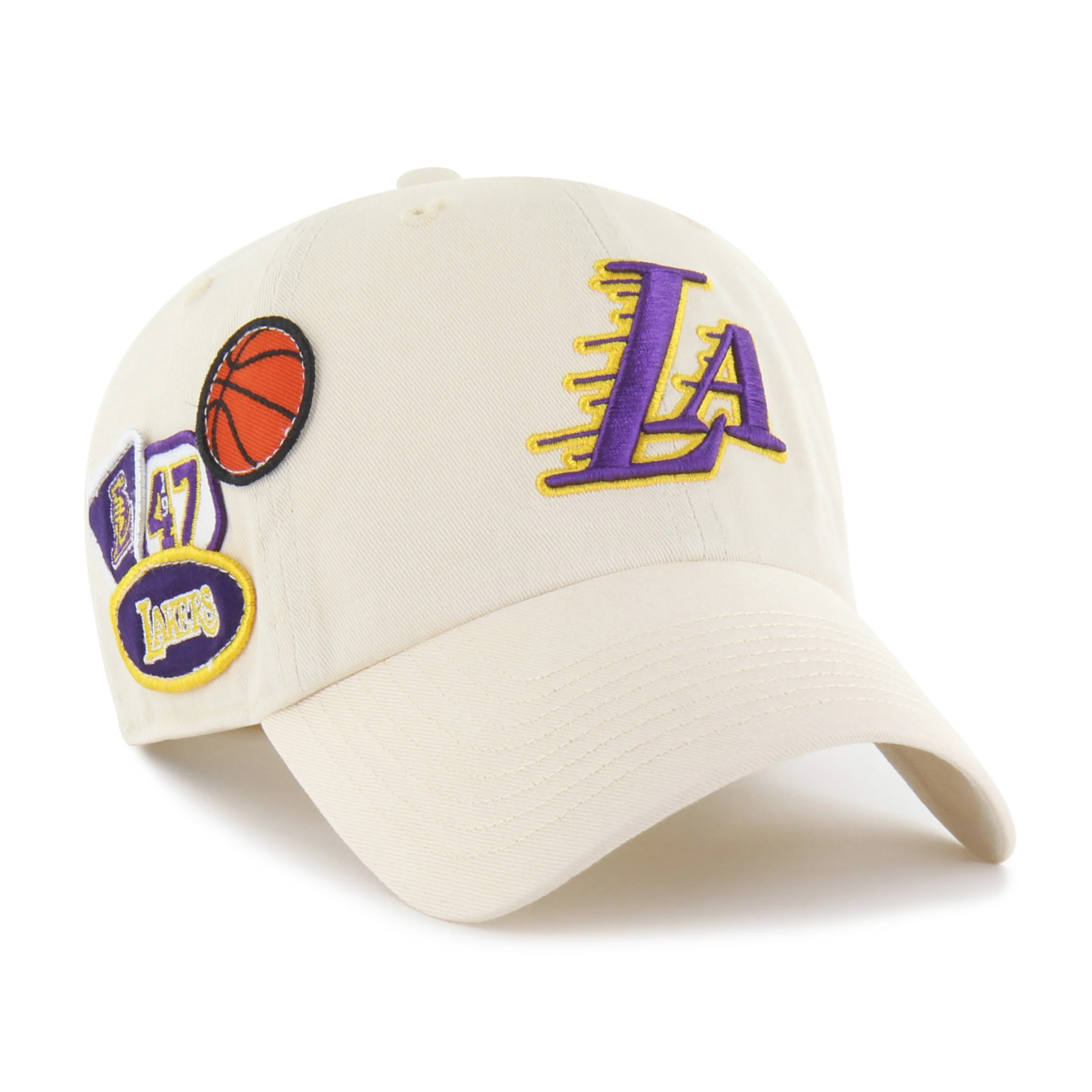 LOS ANGELES LAKERS BADGES '47 CLEAN UP