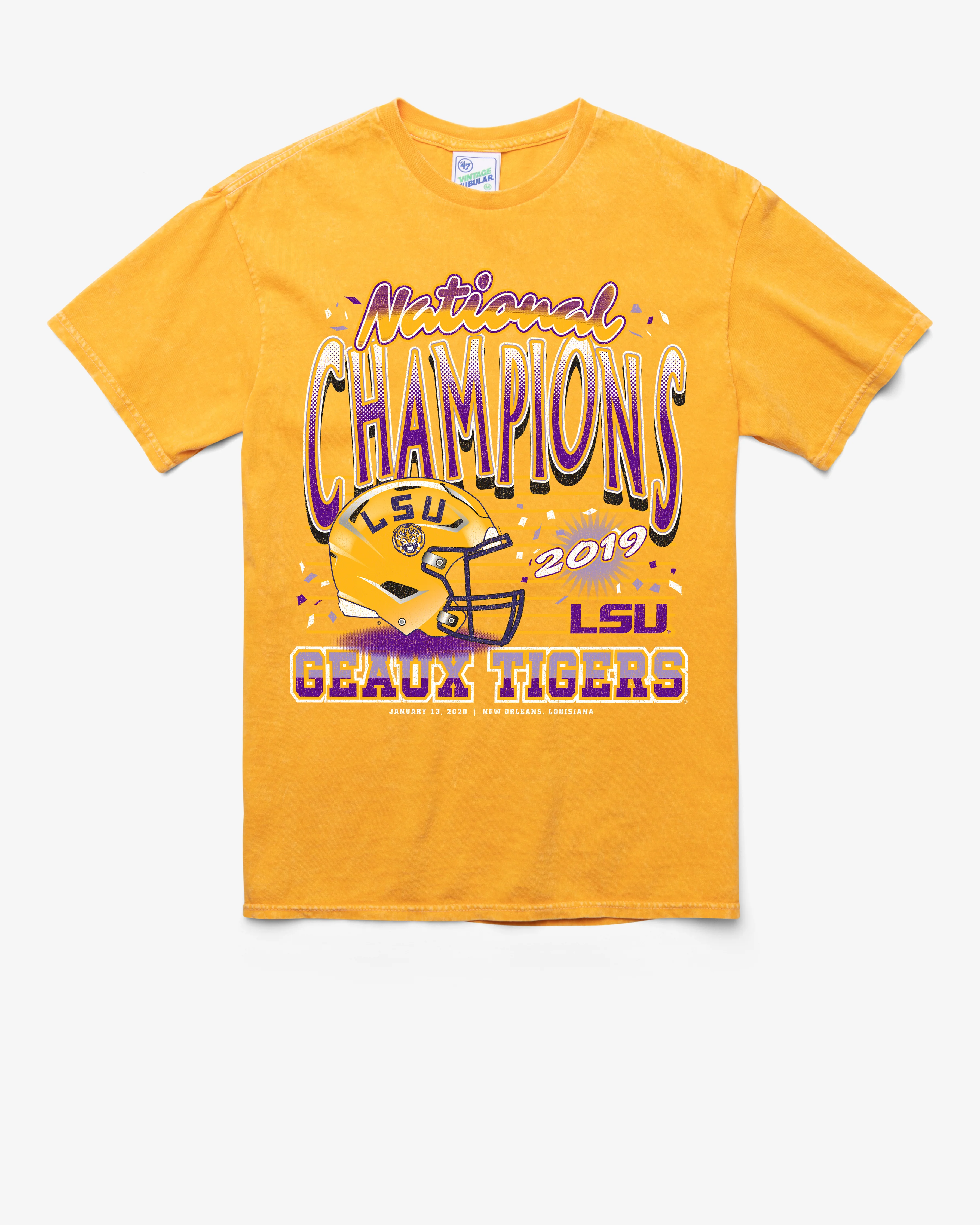 LOUISIANA STATE TIGERS LSU H-CHAMPS LOCKER VINTAGE '47 TUBULAR TEE