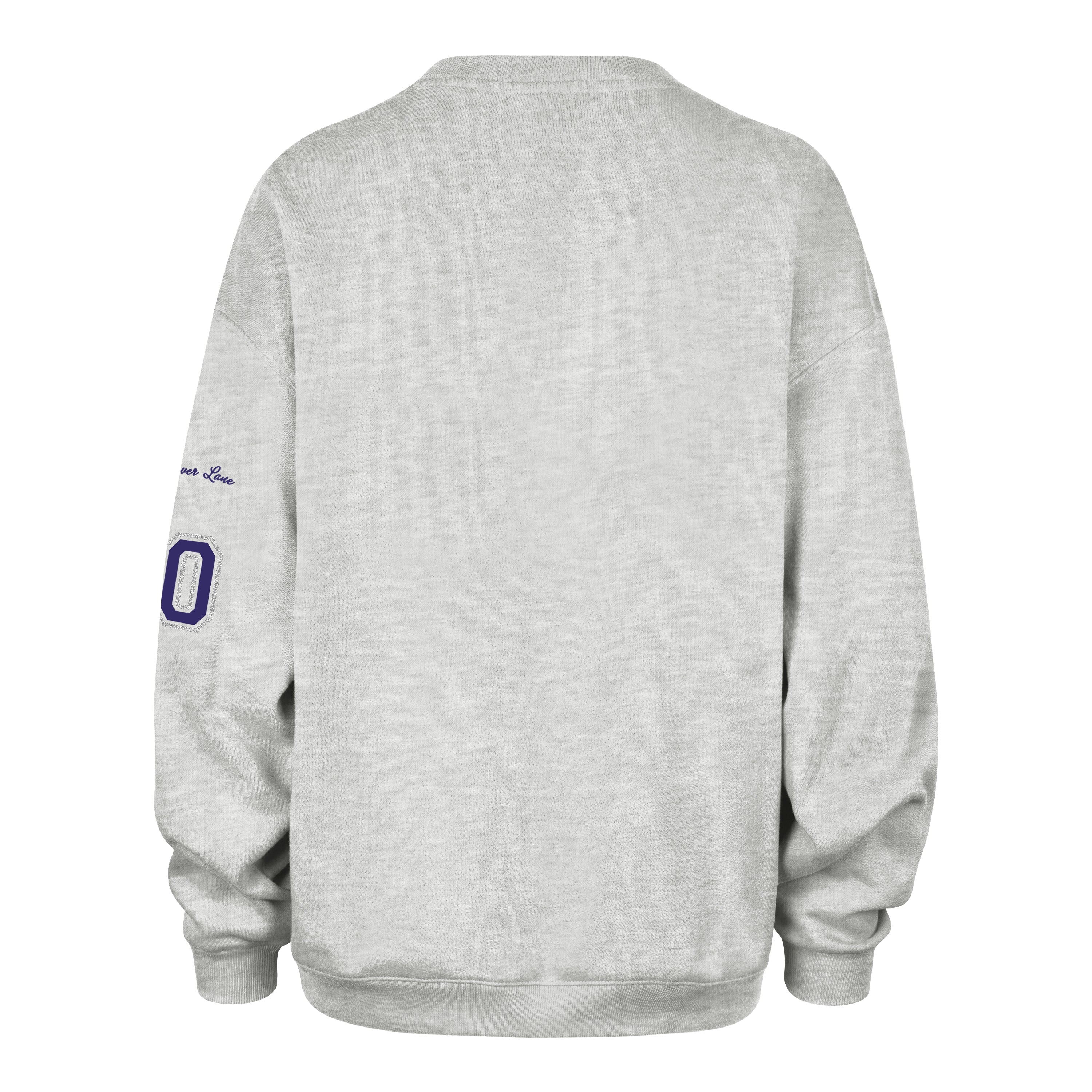 LOUISIANA STATE TIGERS LSU STONEY CLOVER LANE X '47 OVERSIZED GLITTER ARCH CREW WOMENS - Image 2