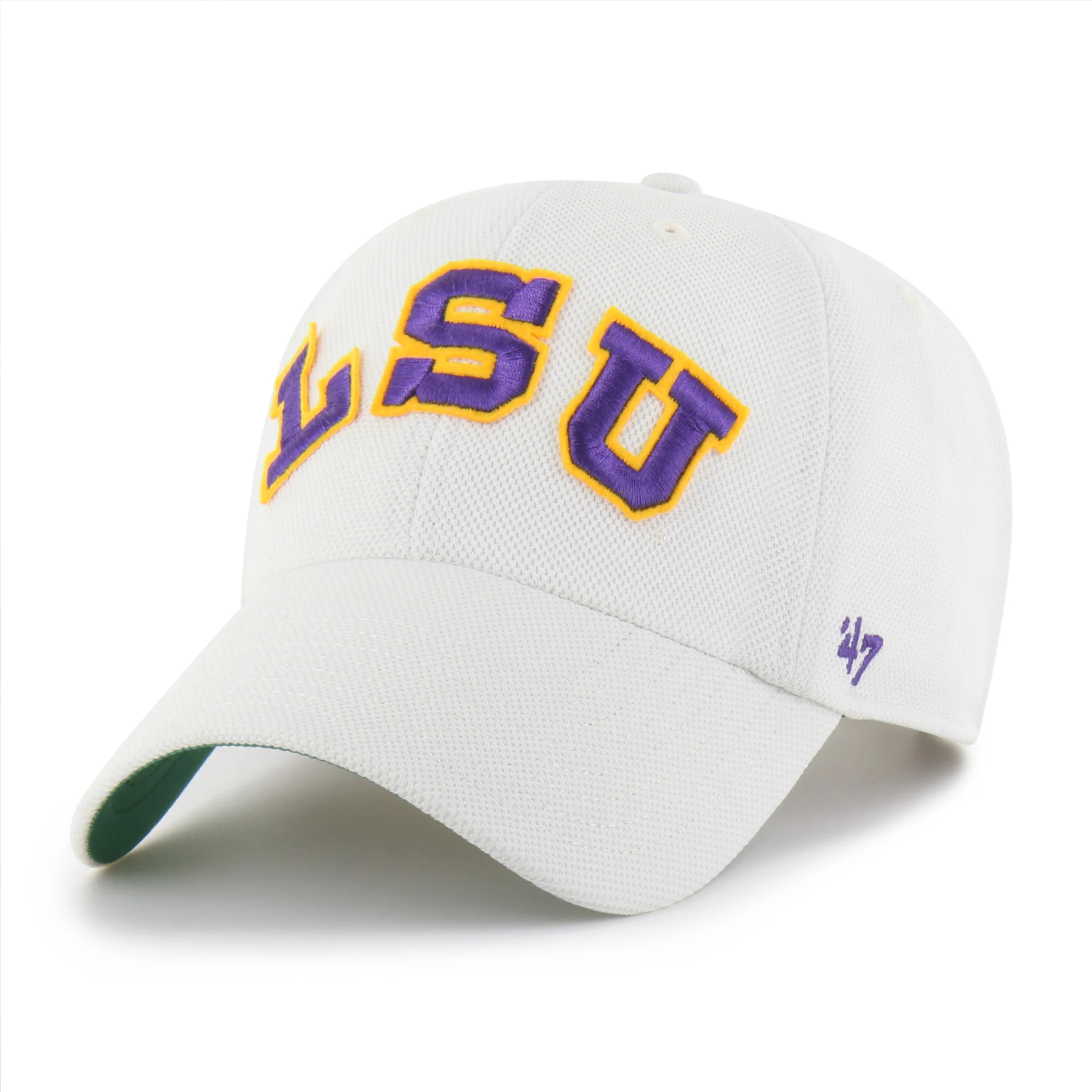 LOUISIANA STATE TIGERS LSU VINTAGE GRANDSTAND PIQUE SCRIPT '47 CLEAN UP