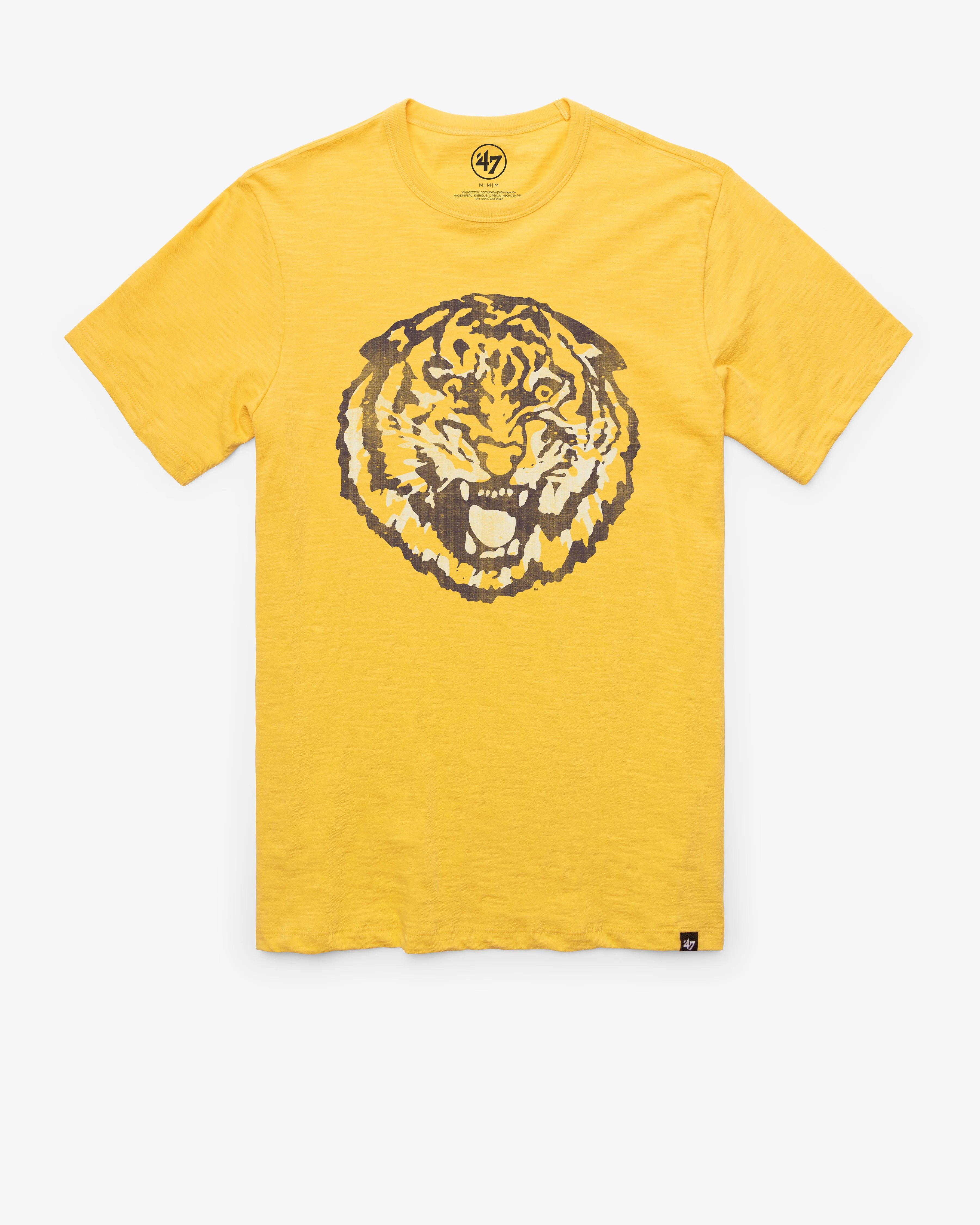 LOUISIANA STATE TIGERS LSU VINTAGE GRIT '47 SCRUM TEE