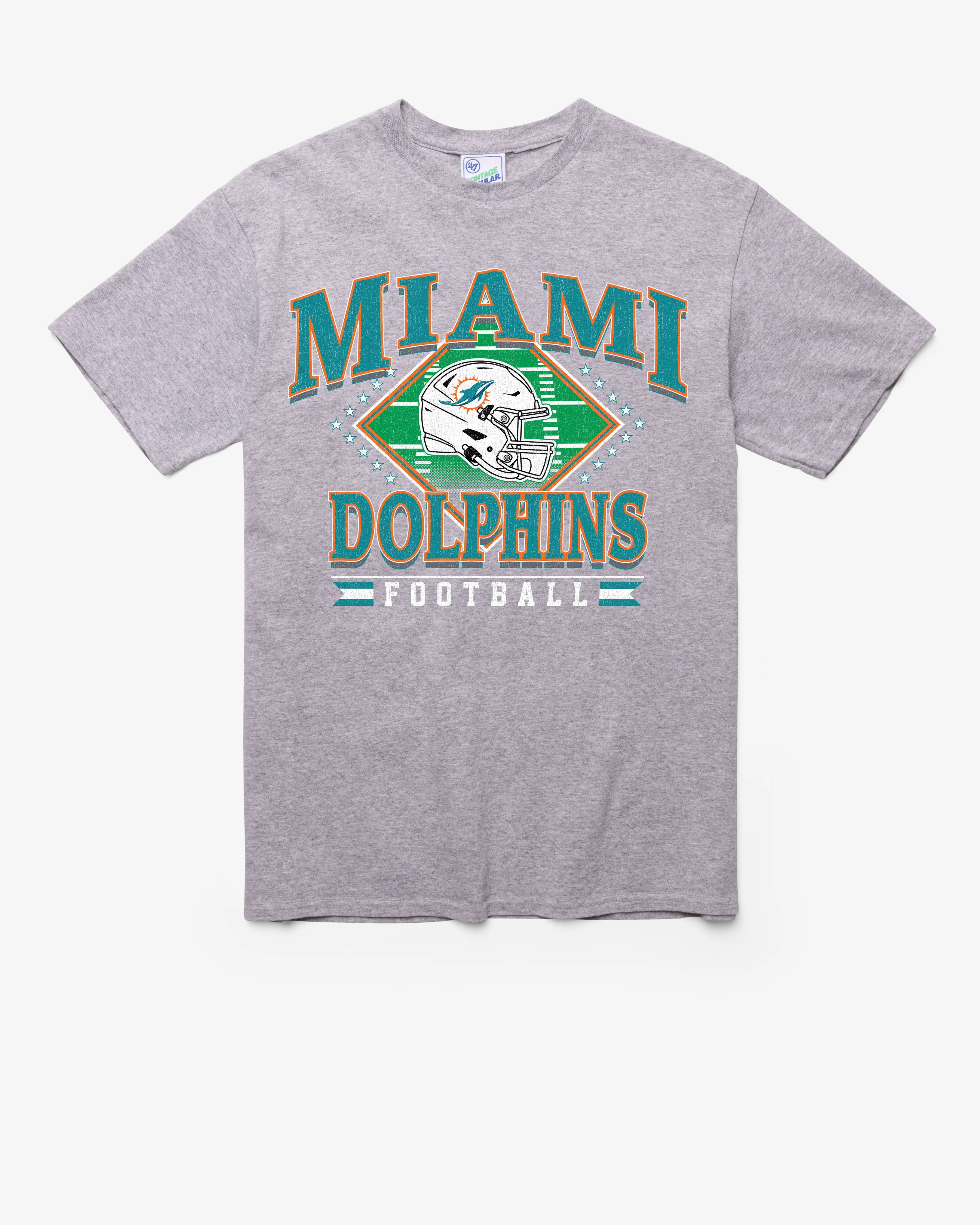 MIAMI DOLPHINS FIELD PASS VINTAGE '47 TUBULAR TEE